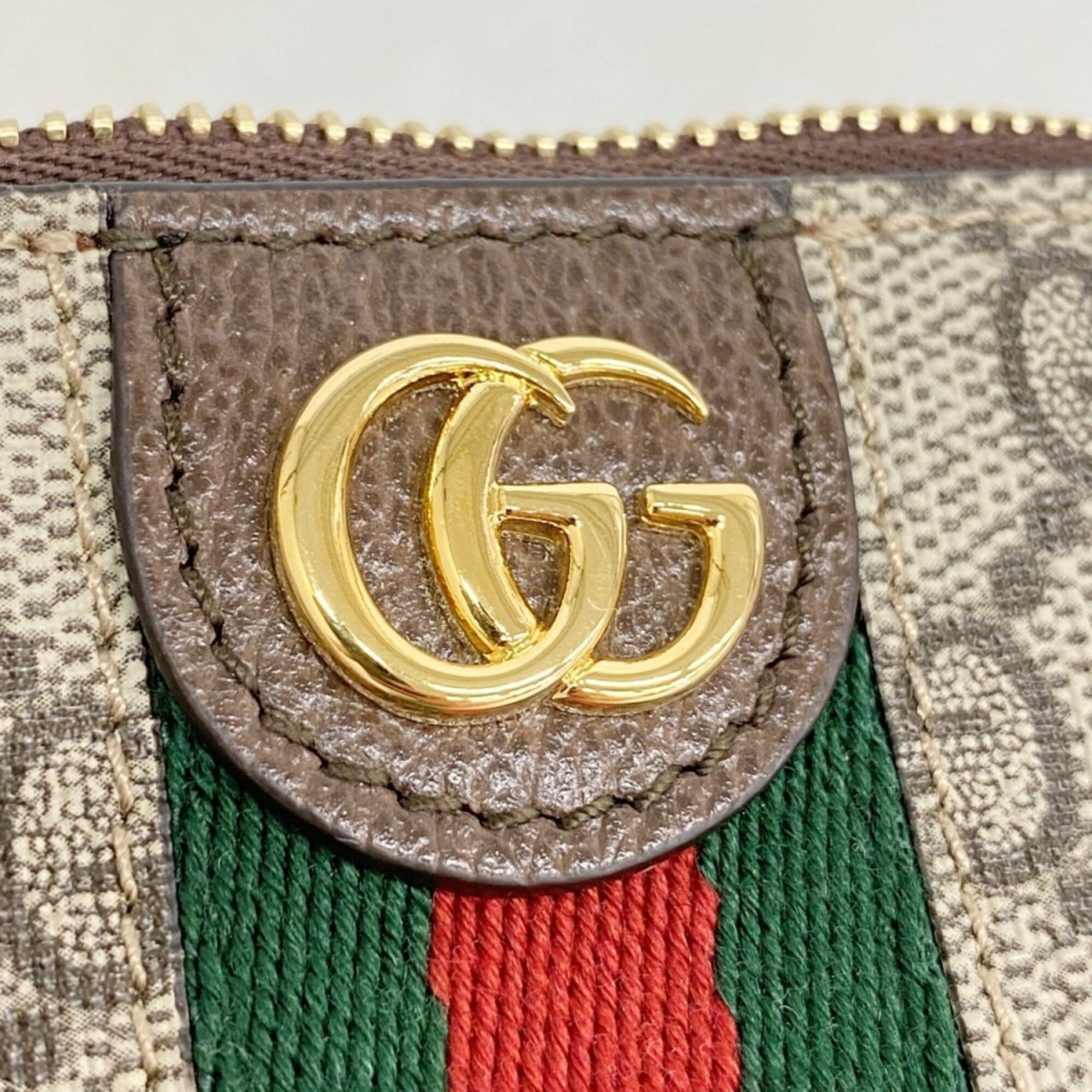 Gucci Brown Pvc Coin Purse/Coin Case (Pre-Owned)