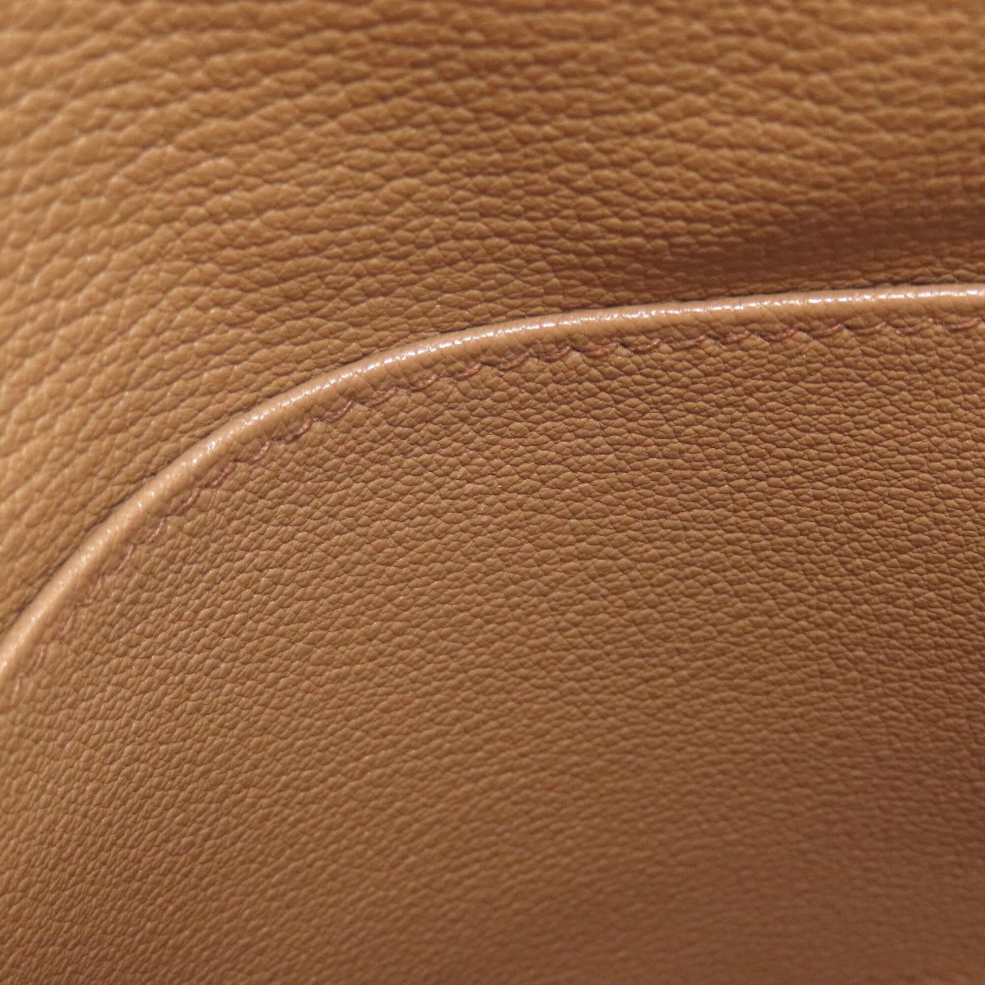 Hermes Brown Togo Leather Handbag (Pre-Owned)