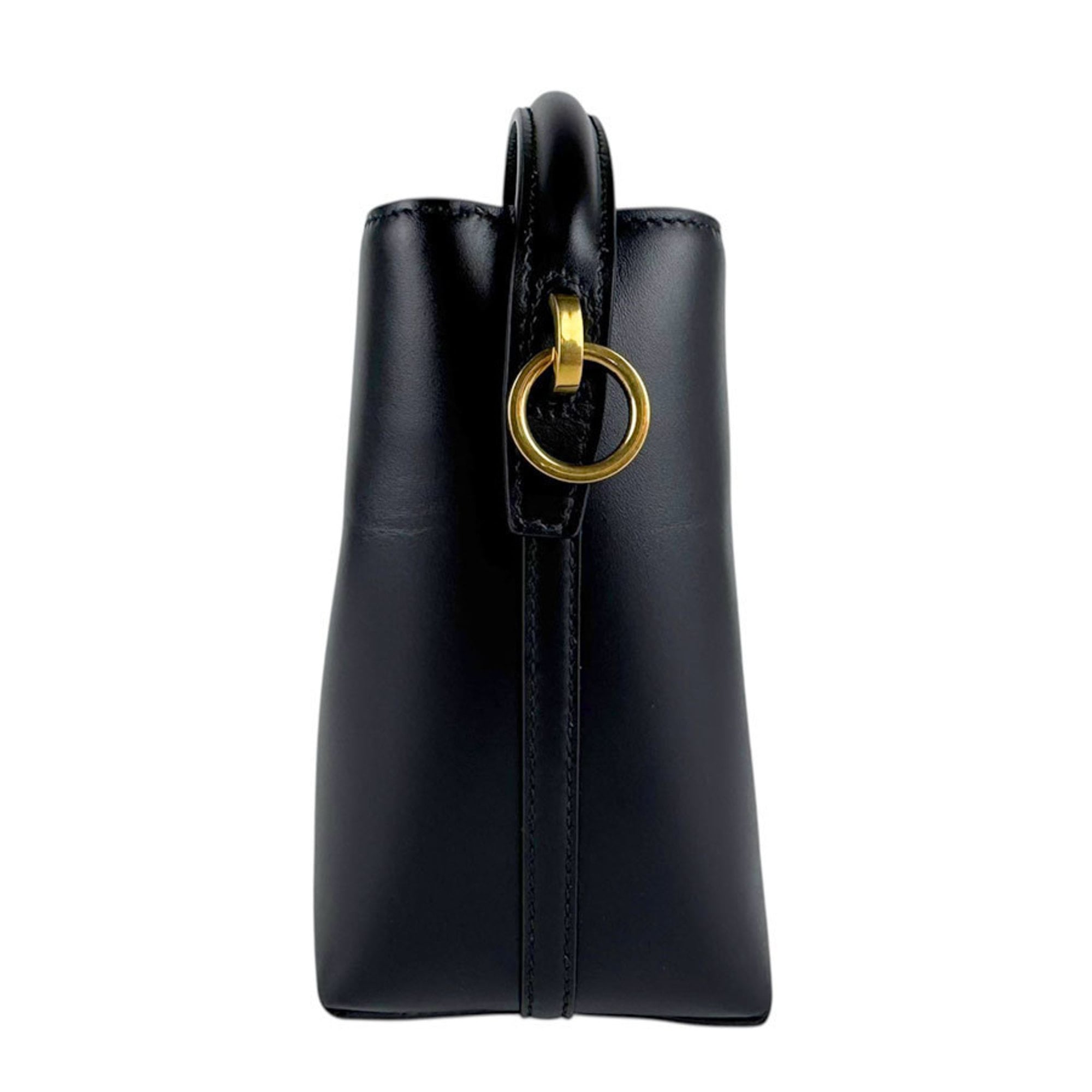 Saint Laurent Black Leather Shoulder Bag (Pre-Owned)