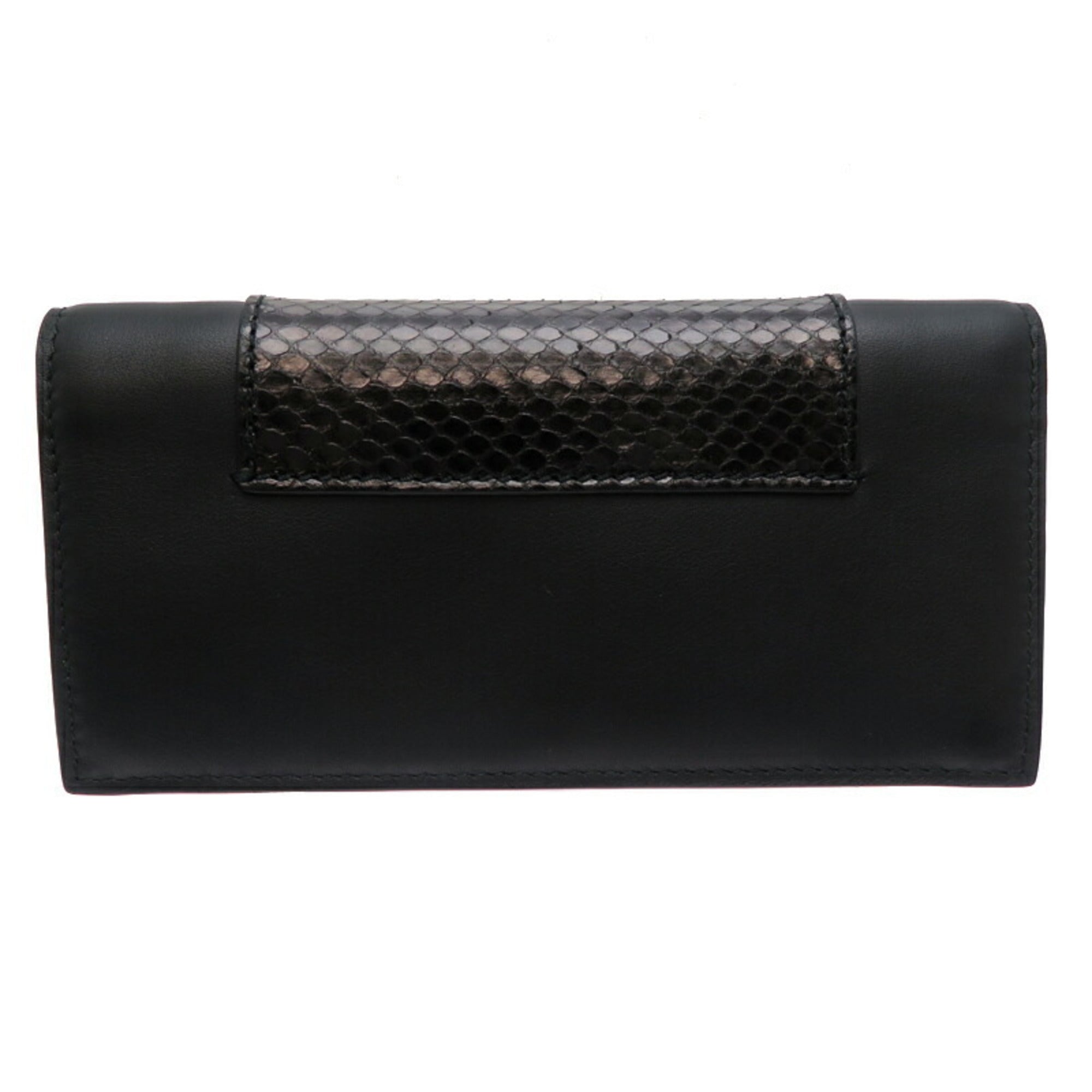 Gucci Black Leather Long Wallet (Bi-Fold) (Pre-Owned)