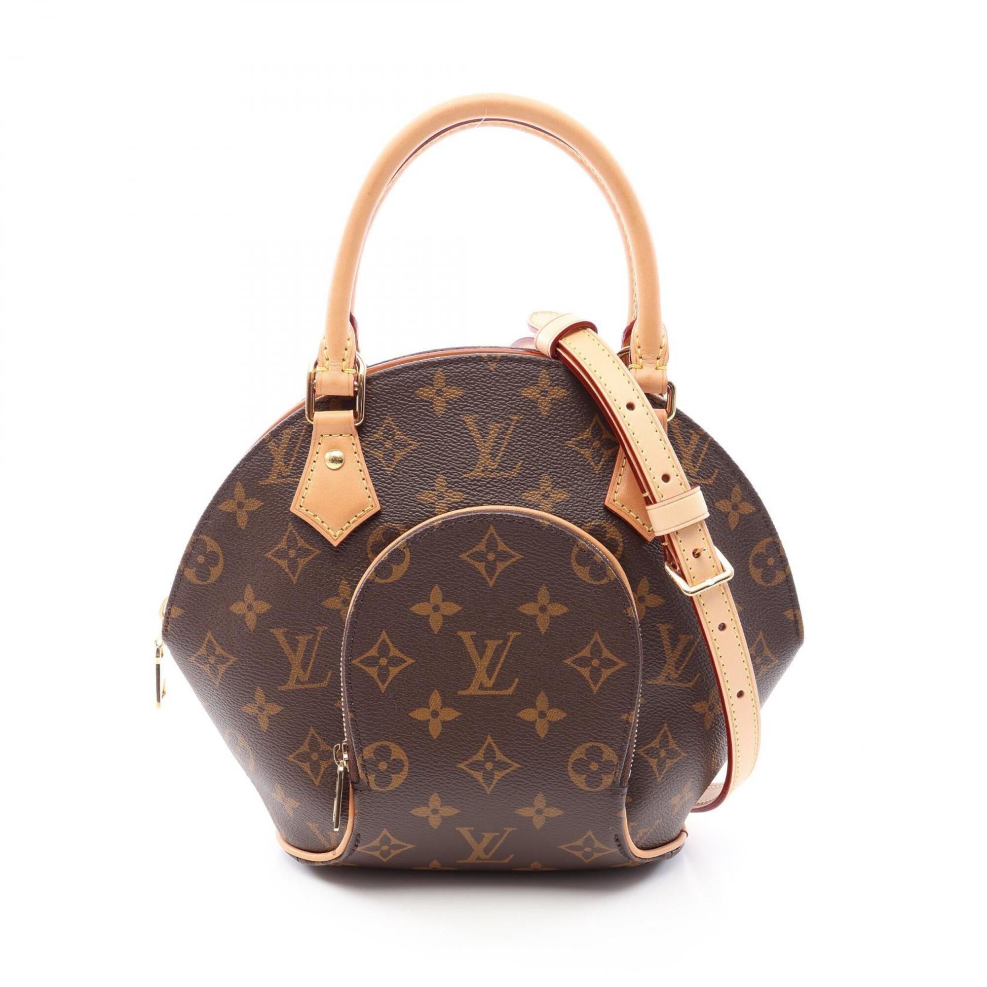 Louis Vuitton Brown Pvc Coated Canvas Leather Handbag (Pre-Owned)