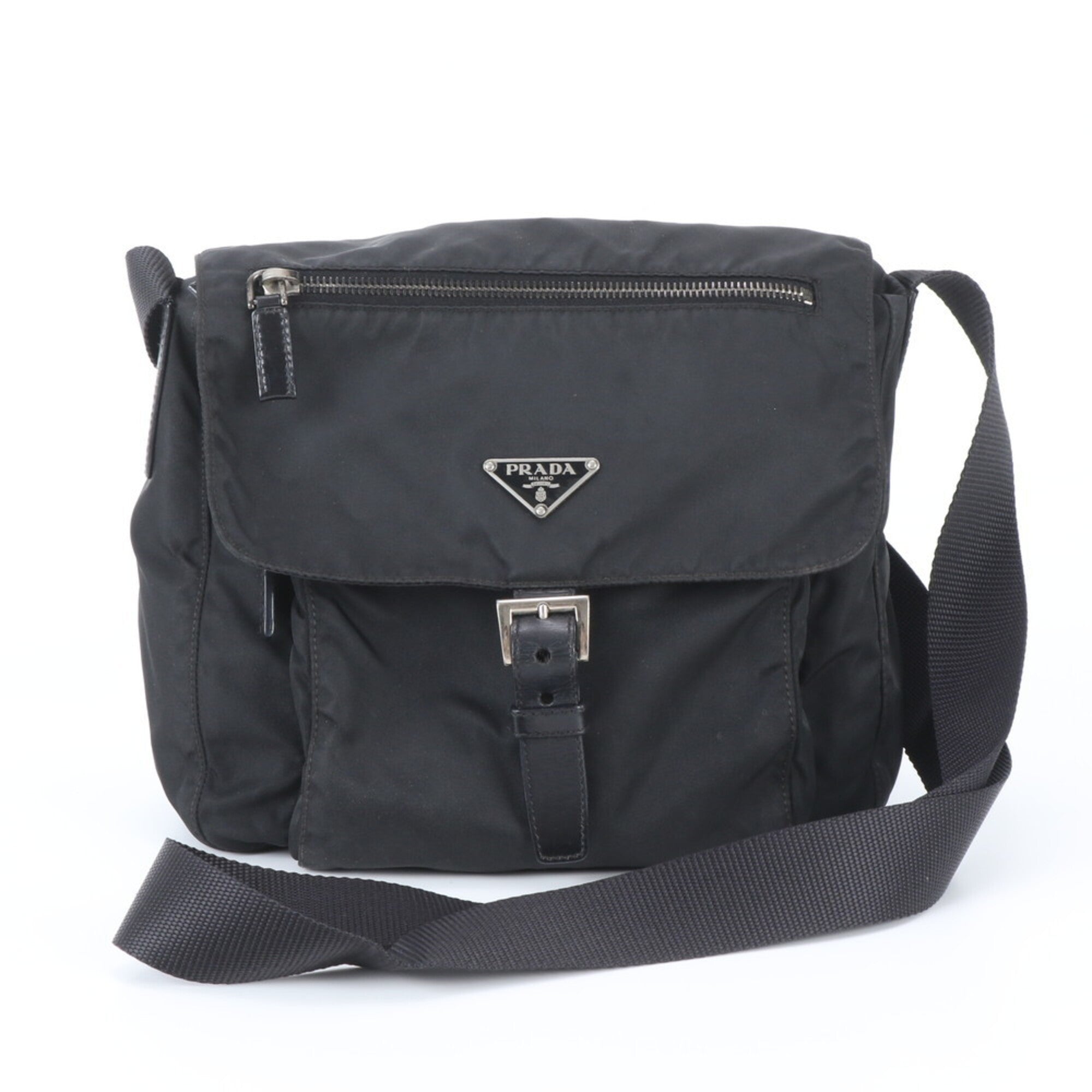 Prada Black Nylon Shoulder Bag (Pre-Owned)