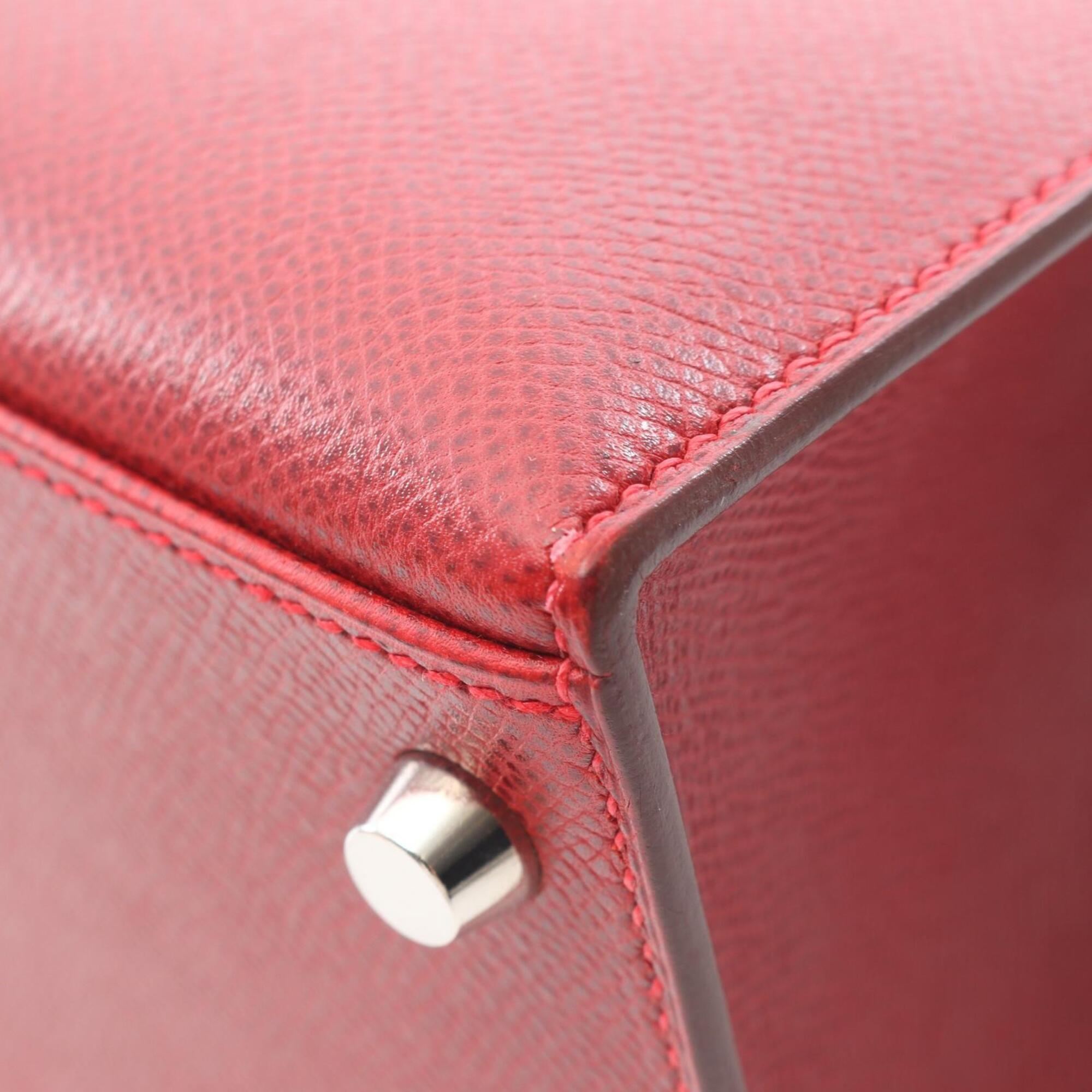 Hermes Red Color Epsom Leather Handbag (Pre-Owned)