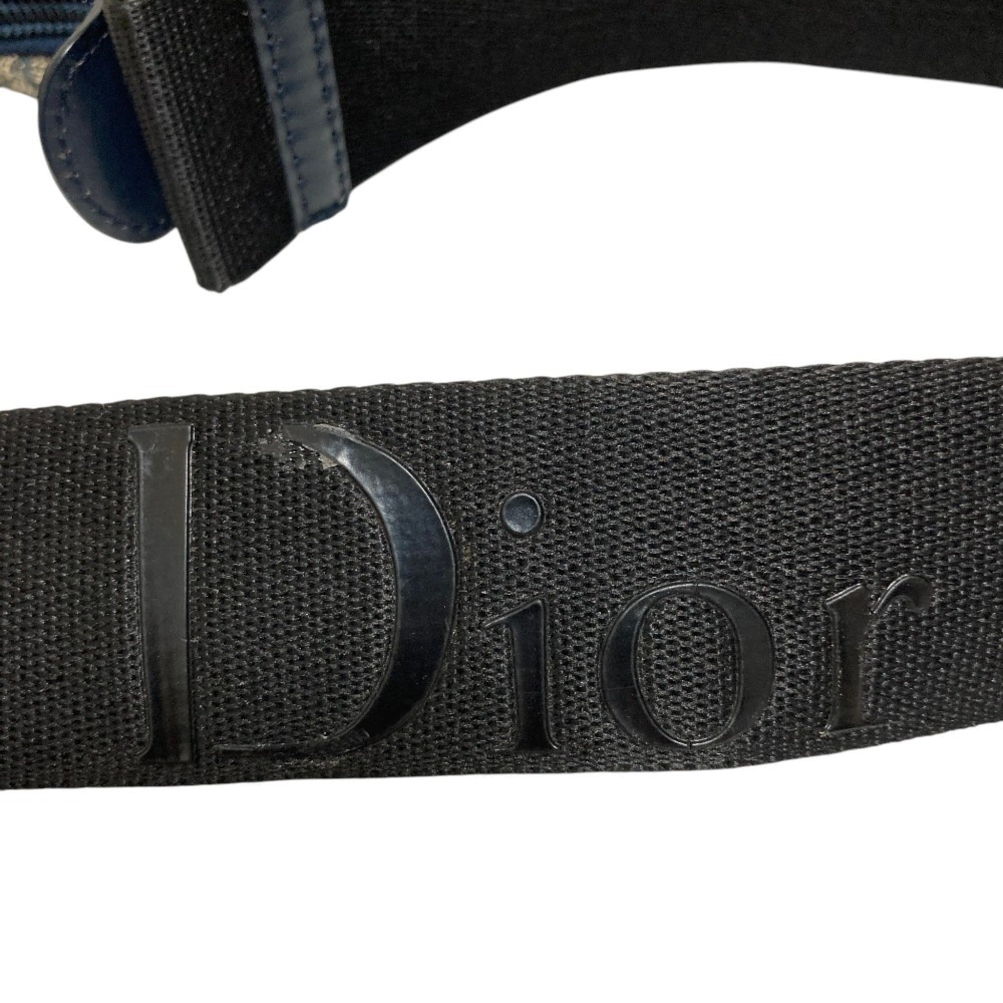 Christian Dior Navy Canvas Shoulder Bag (Pre-Owned)
