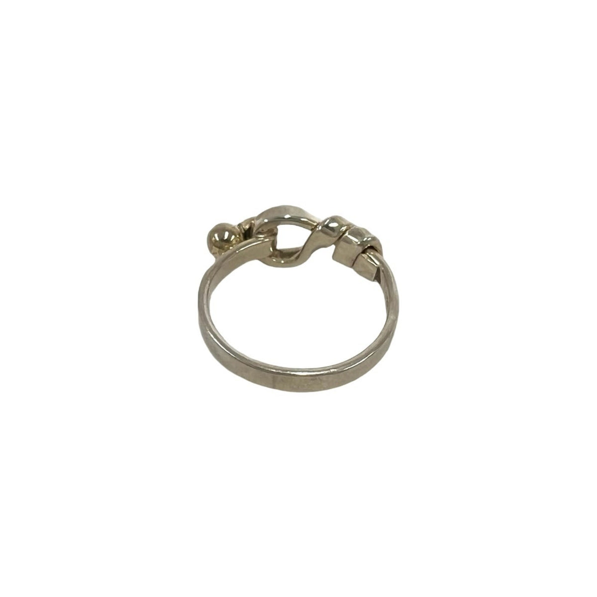 Tiffany Gold Silver Yellow Gold (18K) Silver 925 Band Ring (Pre-Owned)