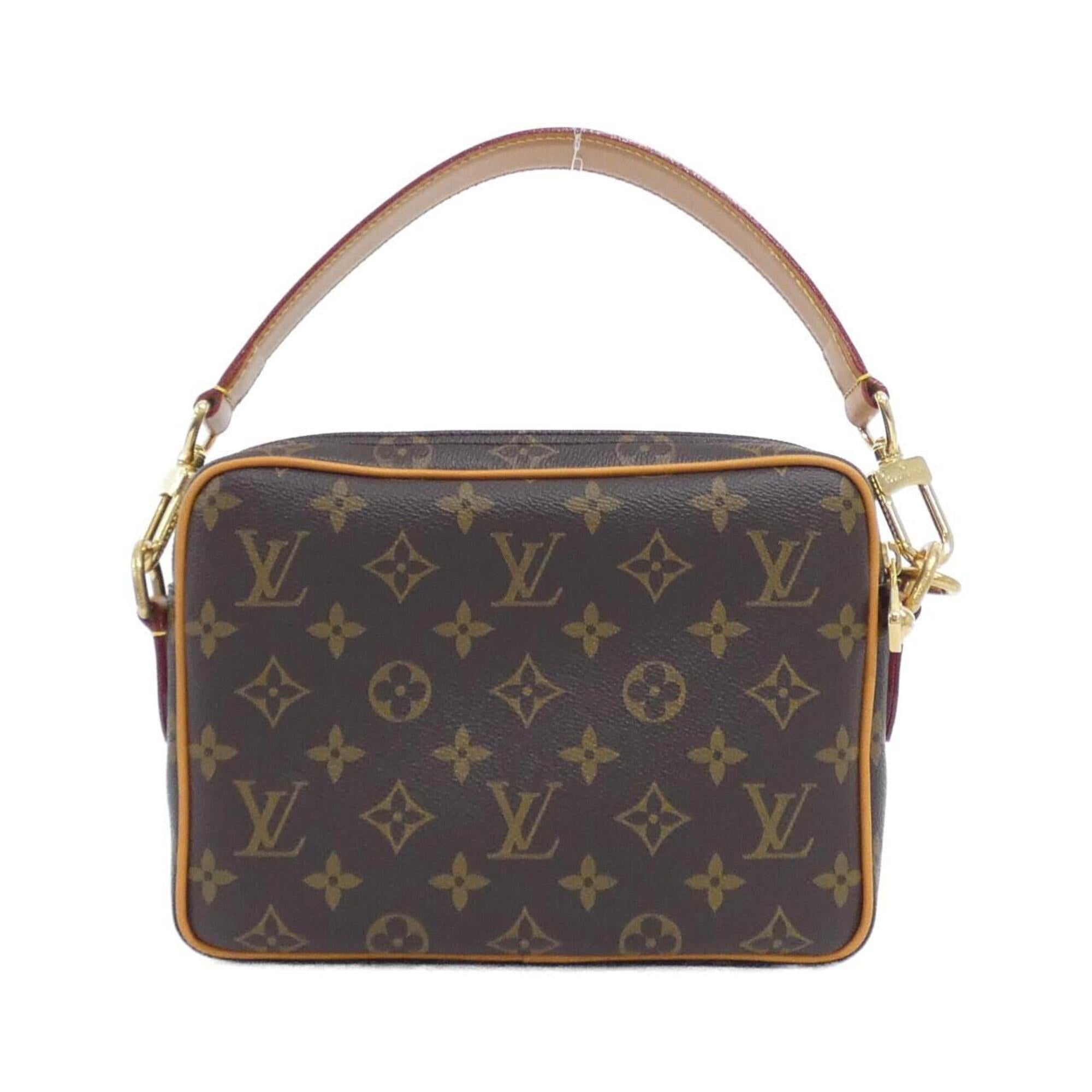 Louis Vuitton Monogram Brown Marron Coated Canvas Shoulder Bag (Pre-Owned)