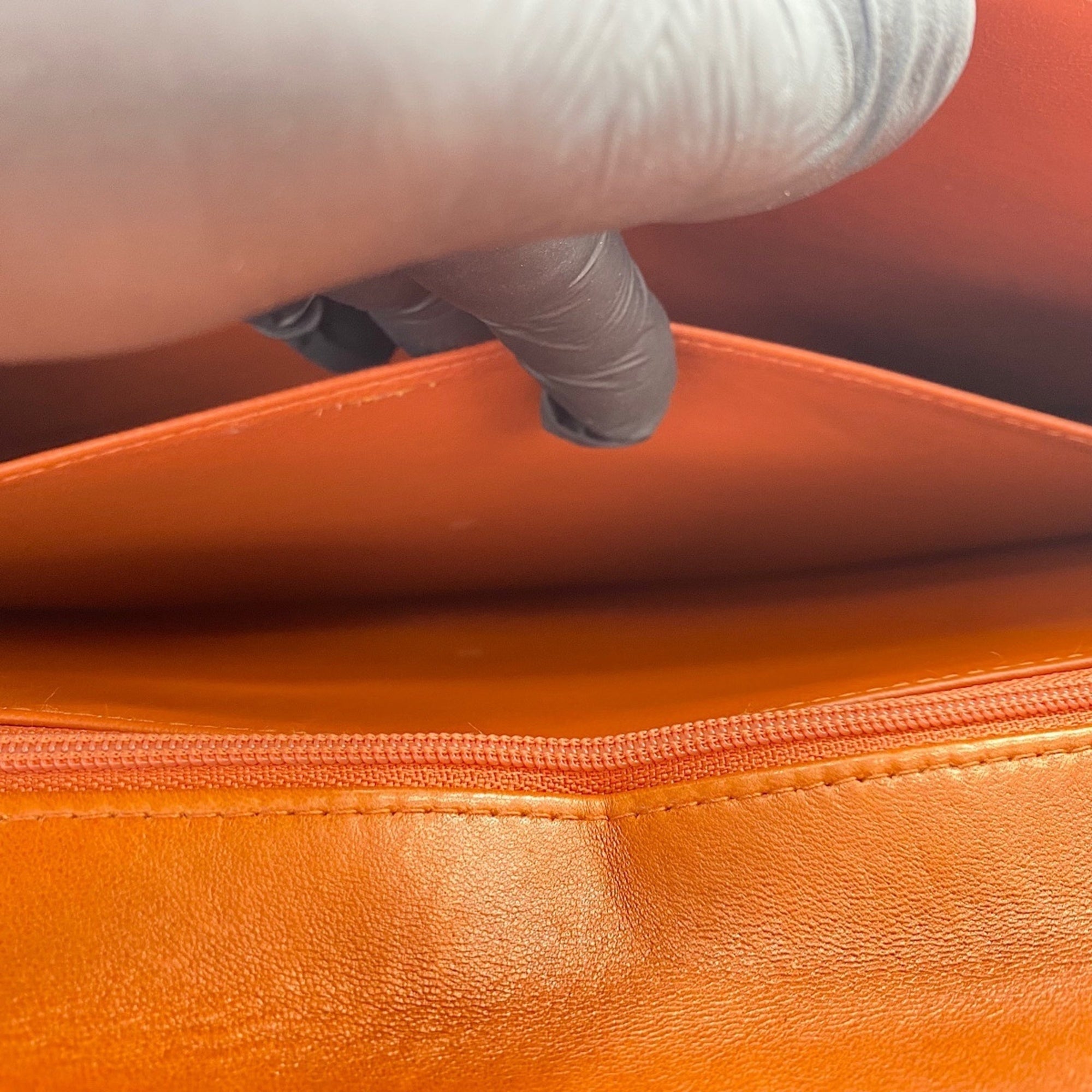 Chanel Orange Handbag (Pre-Owned)