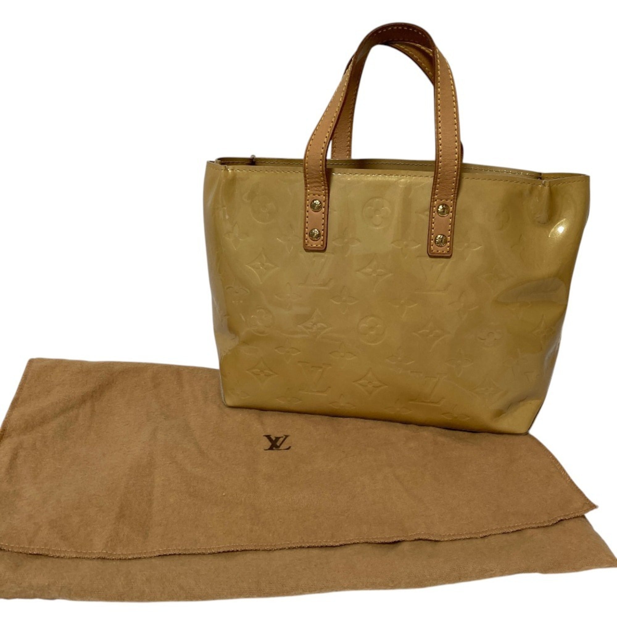Louis Vuitton Beige Monogram Monogram Vernis Handbag (Pre-Owned)