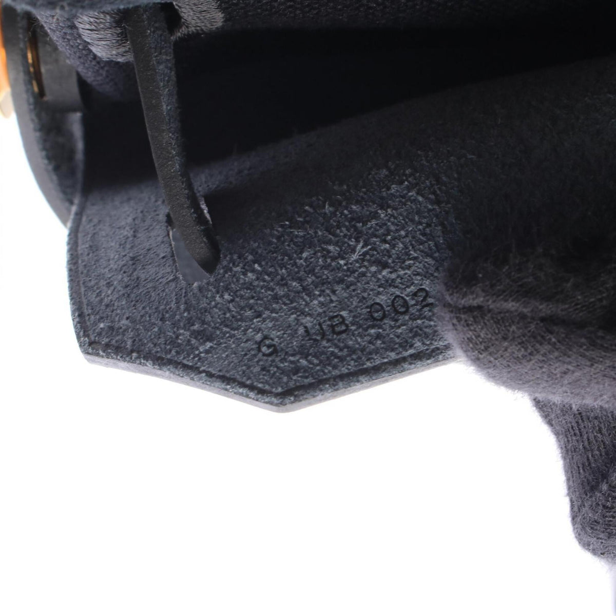Hermes Black Canvas Leather Handbag Shoulder Bag (Pre-Owned)