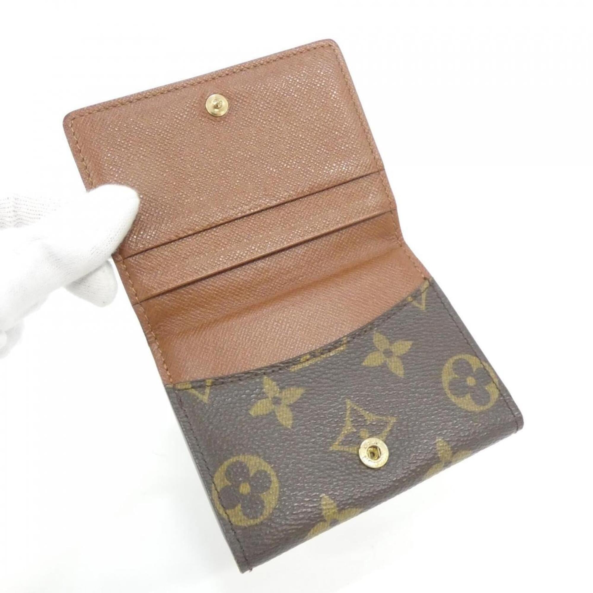 Louis Vuitton Marron Coated Canvas Coin Purse/Coin Case (Pre-Owned)