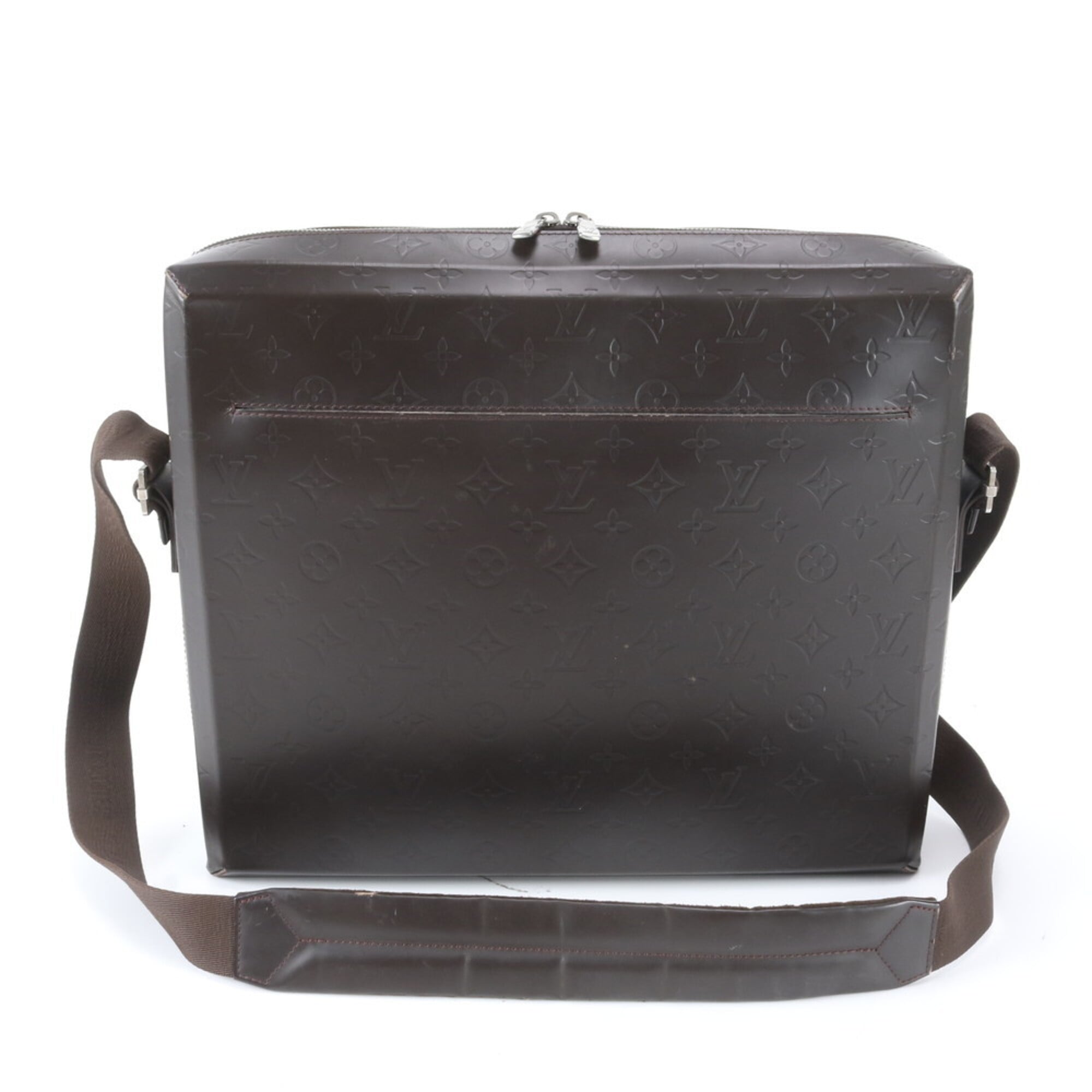 Louis Vuitton Monogram Glace Coffee Monogram Glacé Monogram Messenger Bag Shoulder Bag (Pre-Owned)