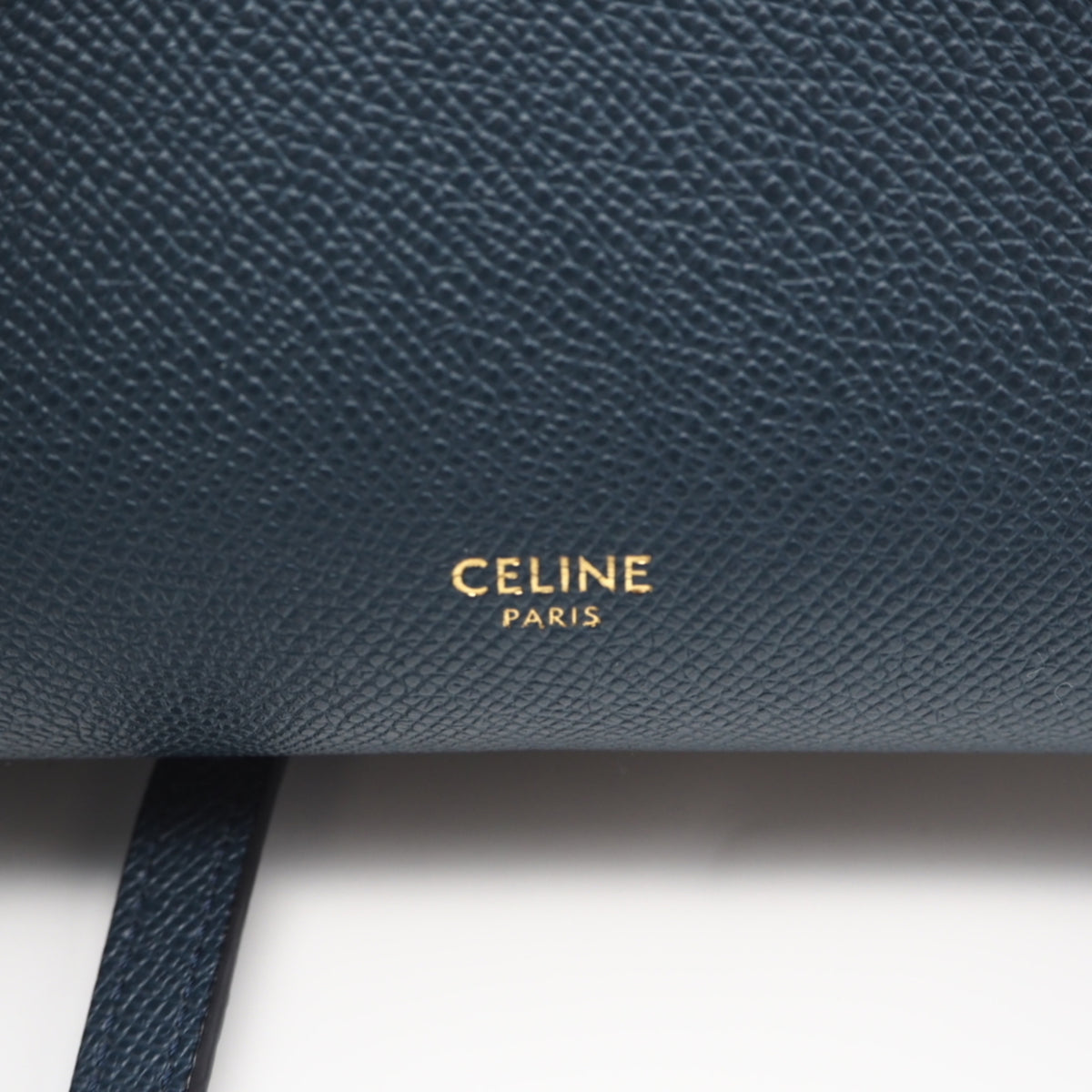 Celine Dark Green Green Leather Briefcase Handbag (Pre-Owned)