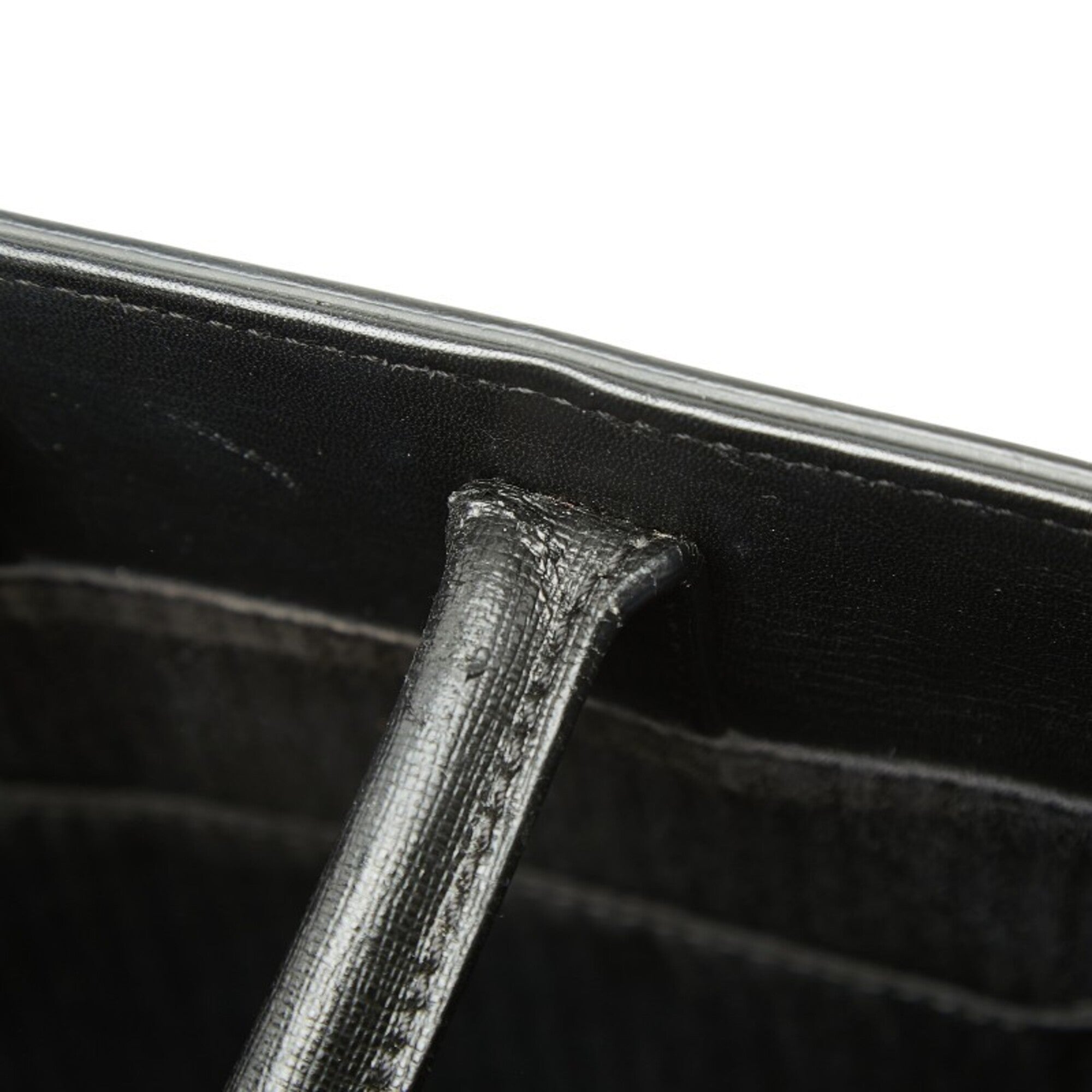 Fendi 2Jours Black Leather Handbag Shoulder Bag (Pre-Owned)