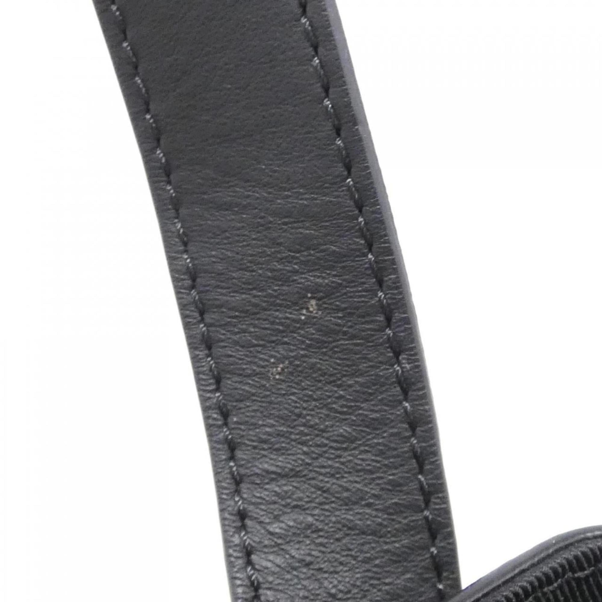 Louis Vuitton Black Denim Leather Shoulder Bag (Pre-Owned)