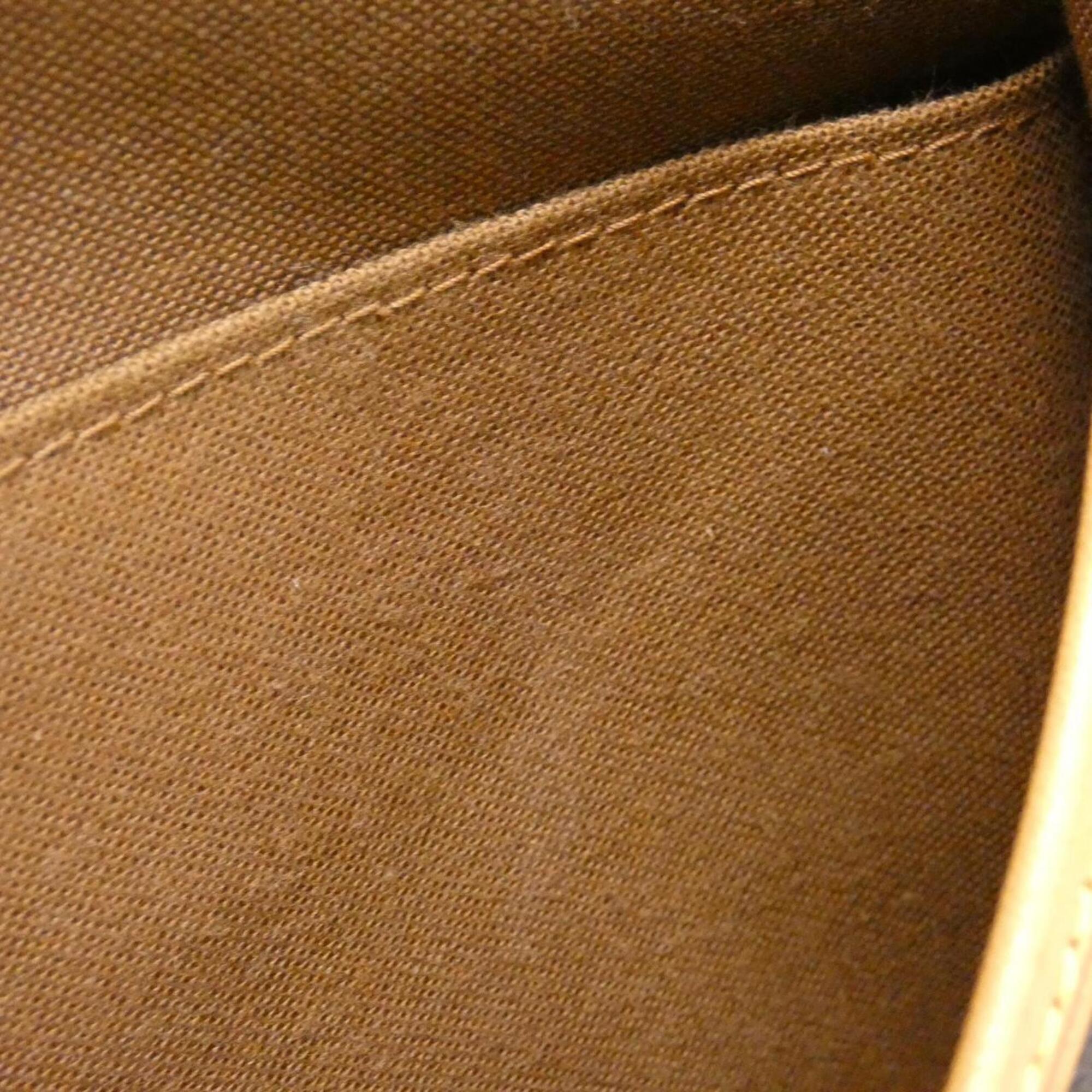 Louis Vuitton Marron Coated Canvas Shoulder Bag (Pre-Owned)