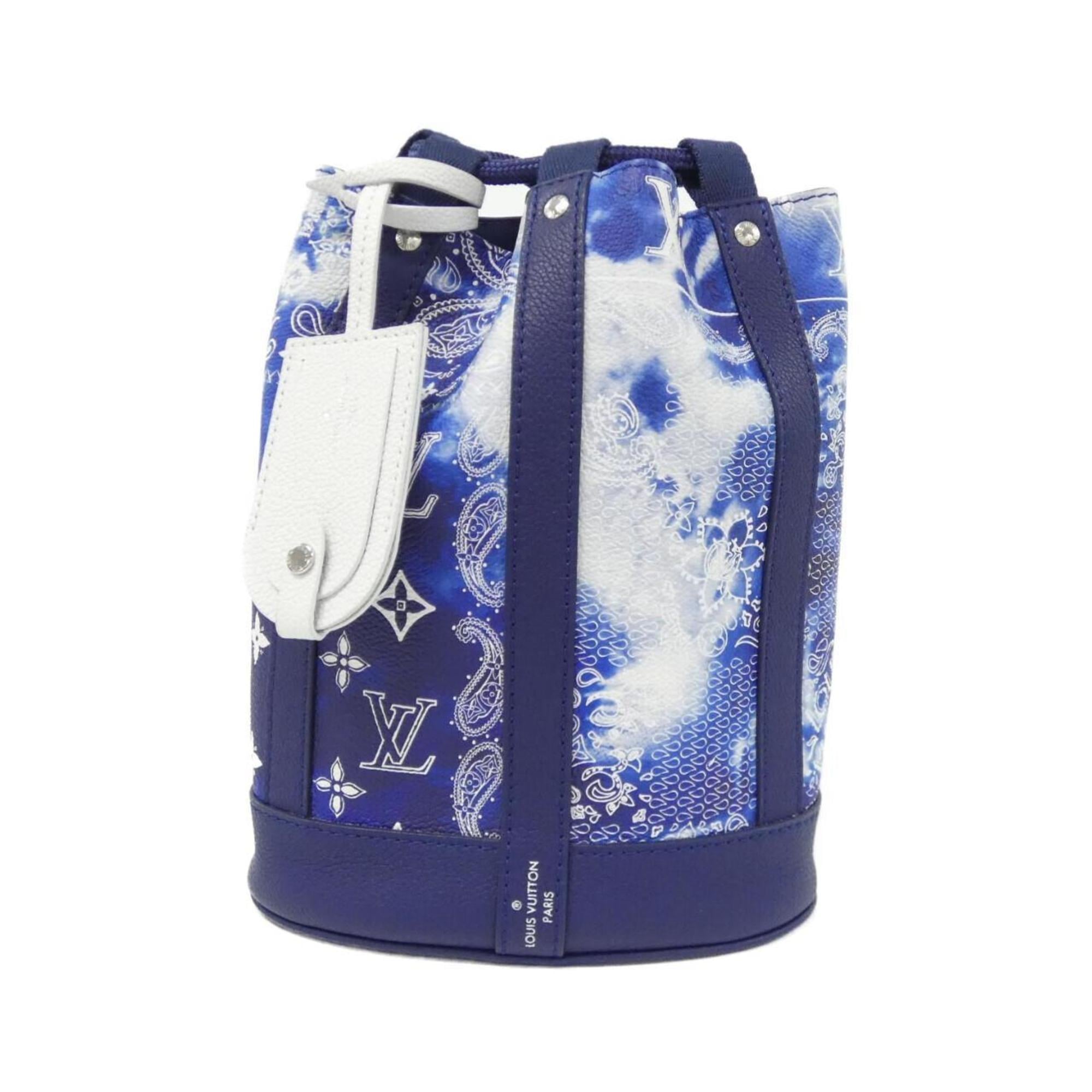 Louis Vuitton Blue Leather Shoulder Bag (Pre-Owned)
