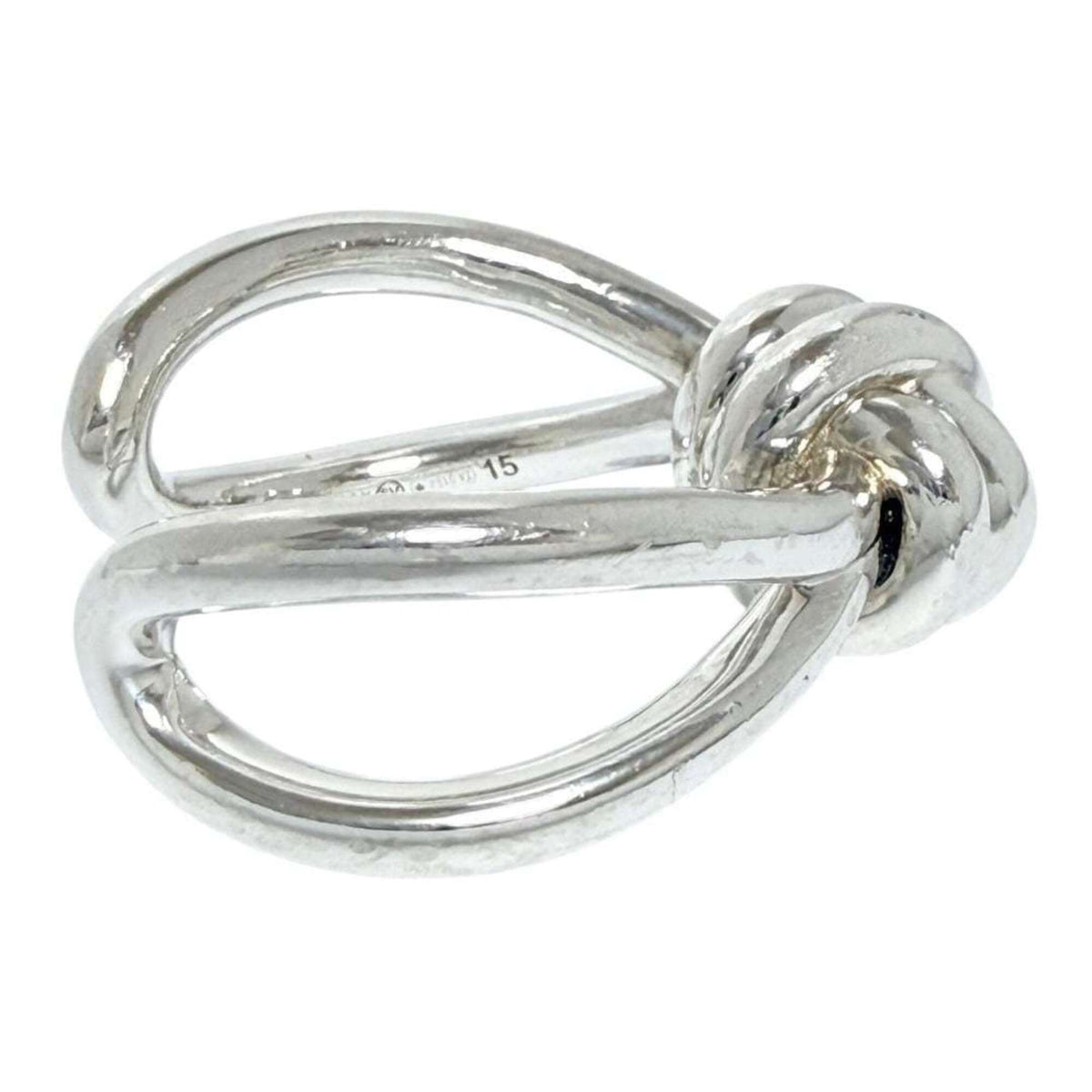 Bottega Veneta Silver Silver 925 Band Ring (Pre-Owned)