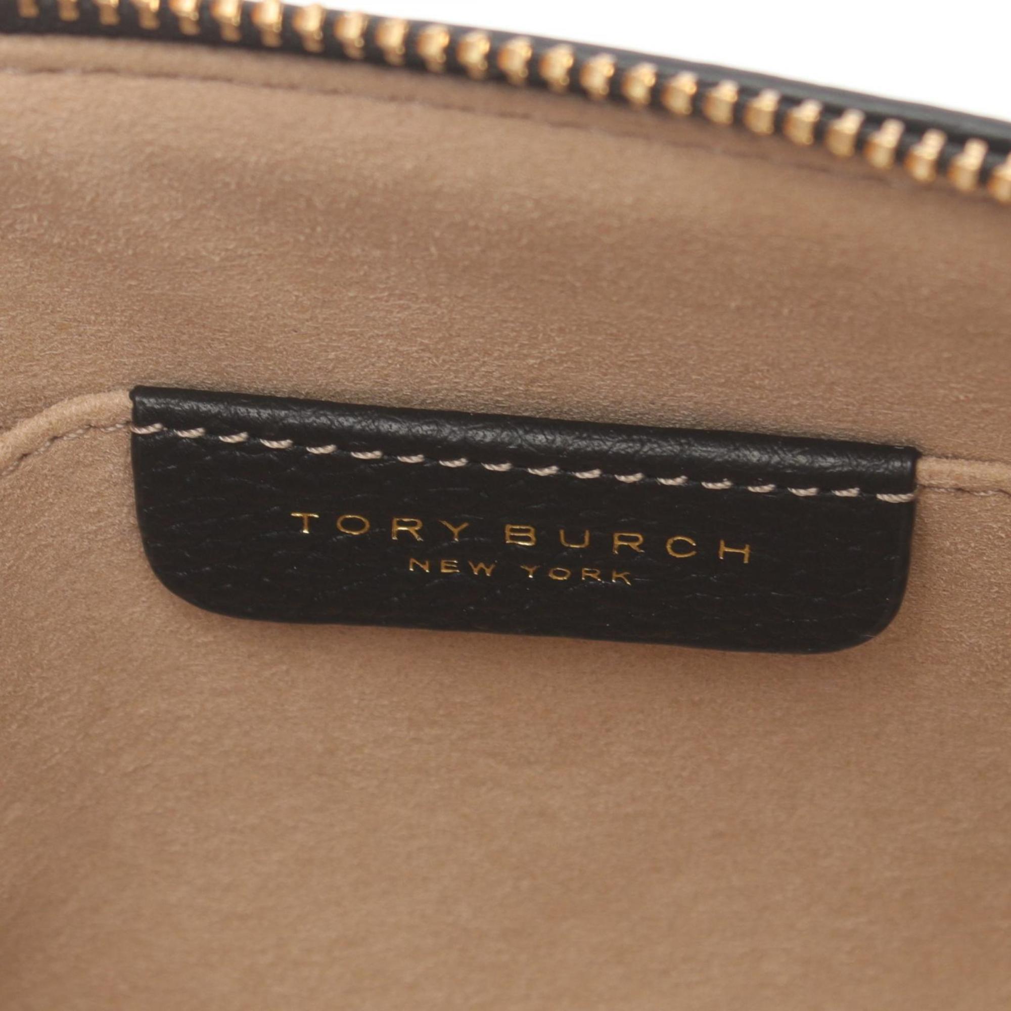 Tory Burch Black Leather Shoulder Bag (Pre-Owned)