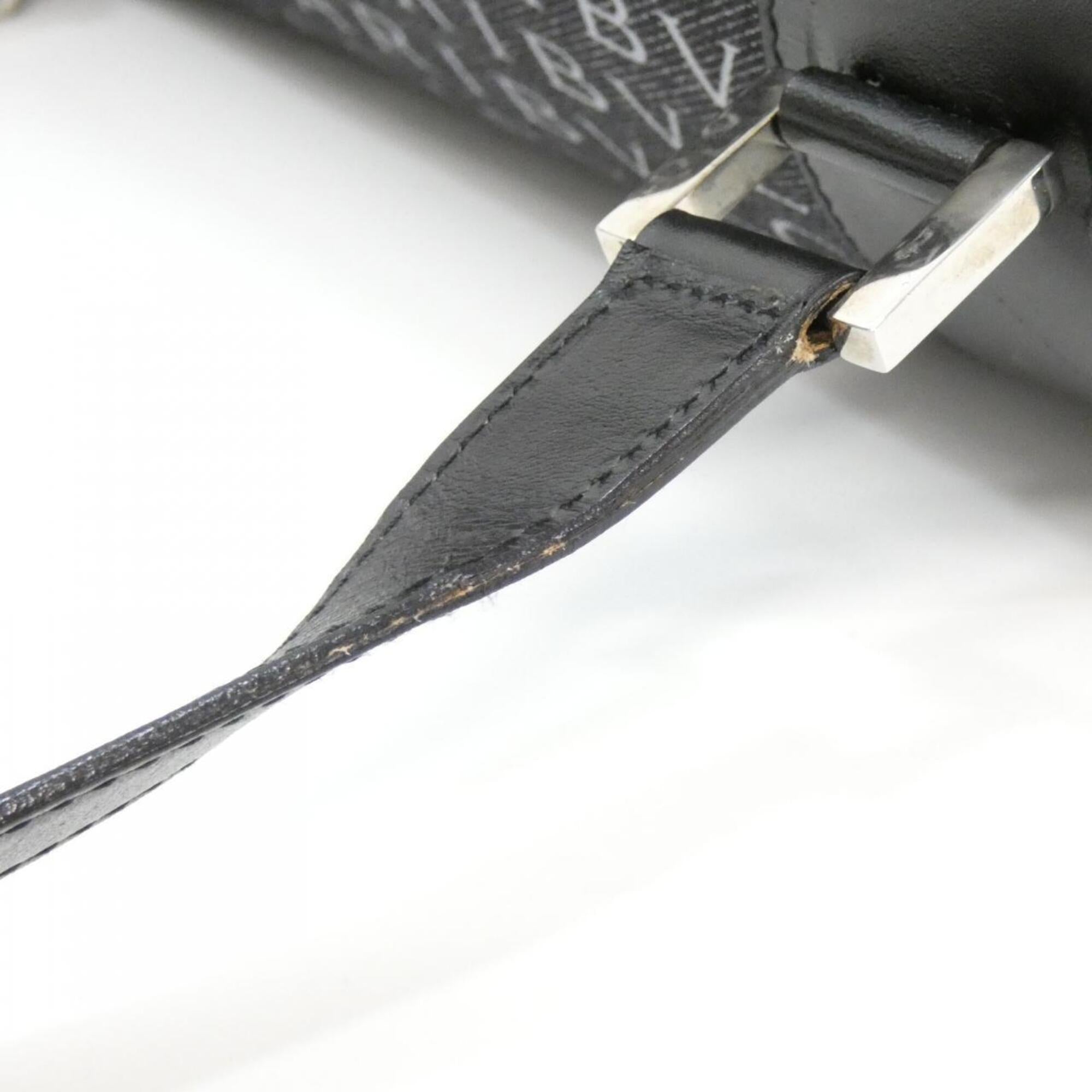 Bvlgari Black Gray Denim Shoulder Bag (Pre-Owned)