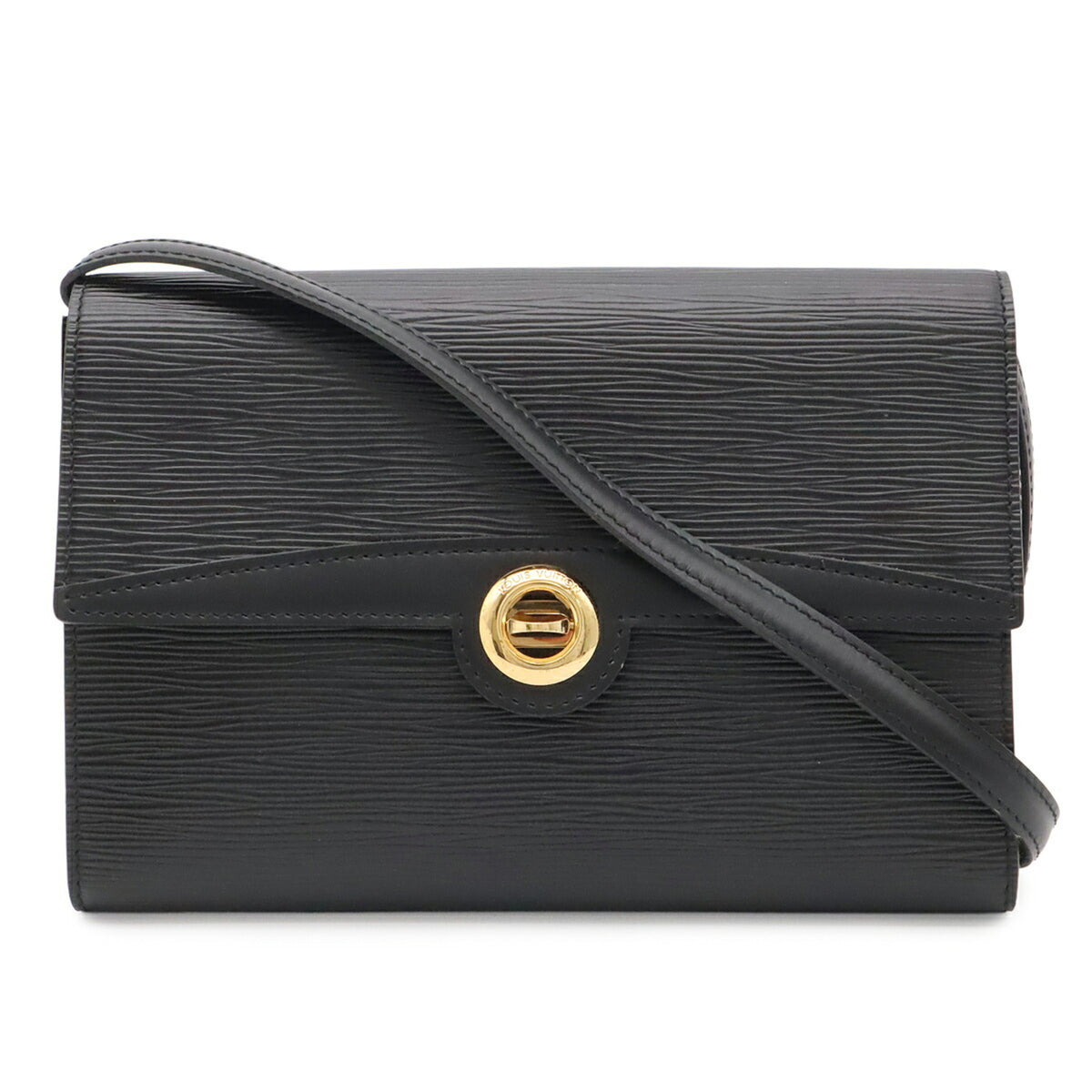 Louis Vuitton Epi Black Noir Epi Leather Clutch Bag Shoulder Bag (Pre-Owned)