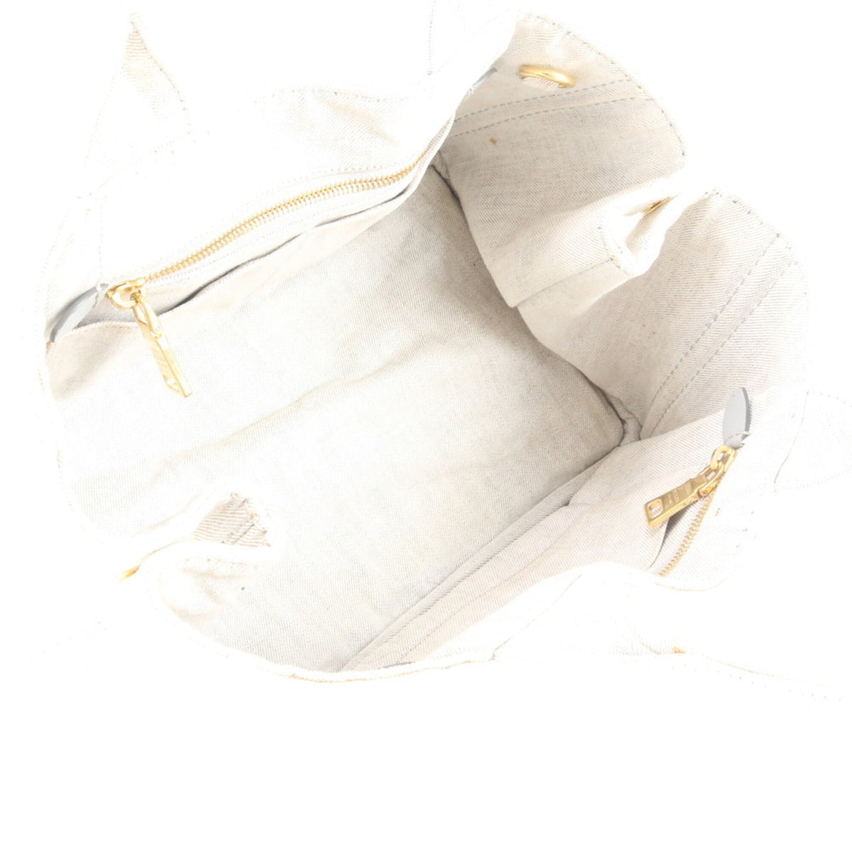 Prada Ivory Handbag Shoulder Bag Tote Bag (Pre-Owned)