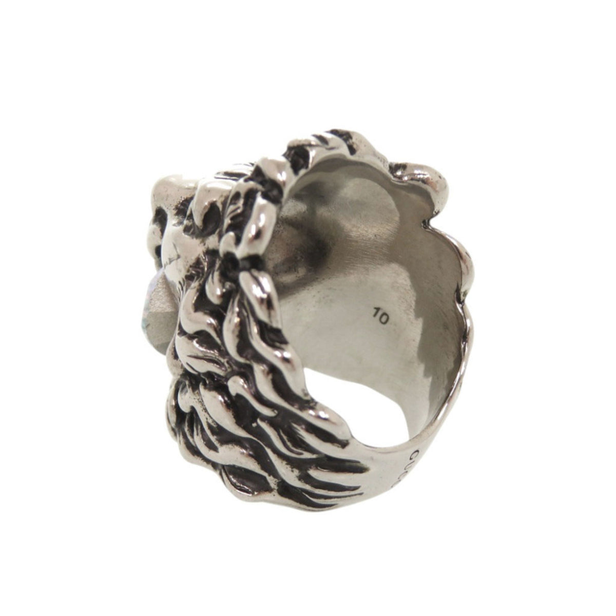 Gucci Silver Metal Band Ring (Pre-Owned)