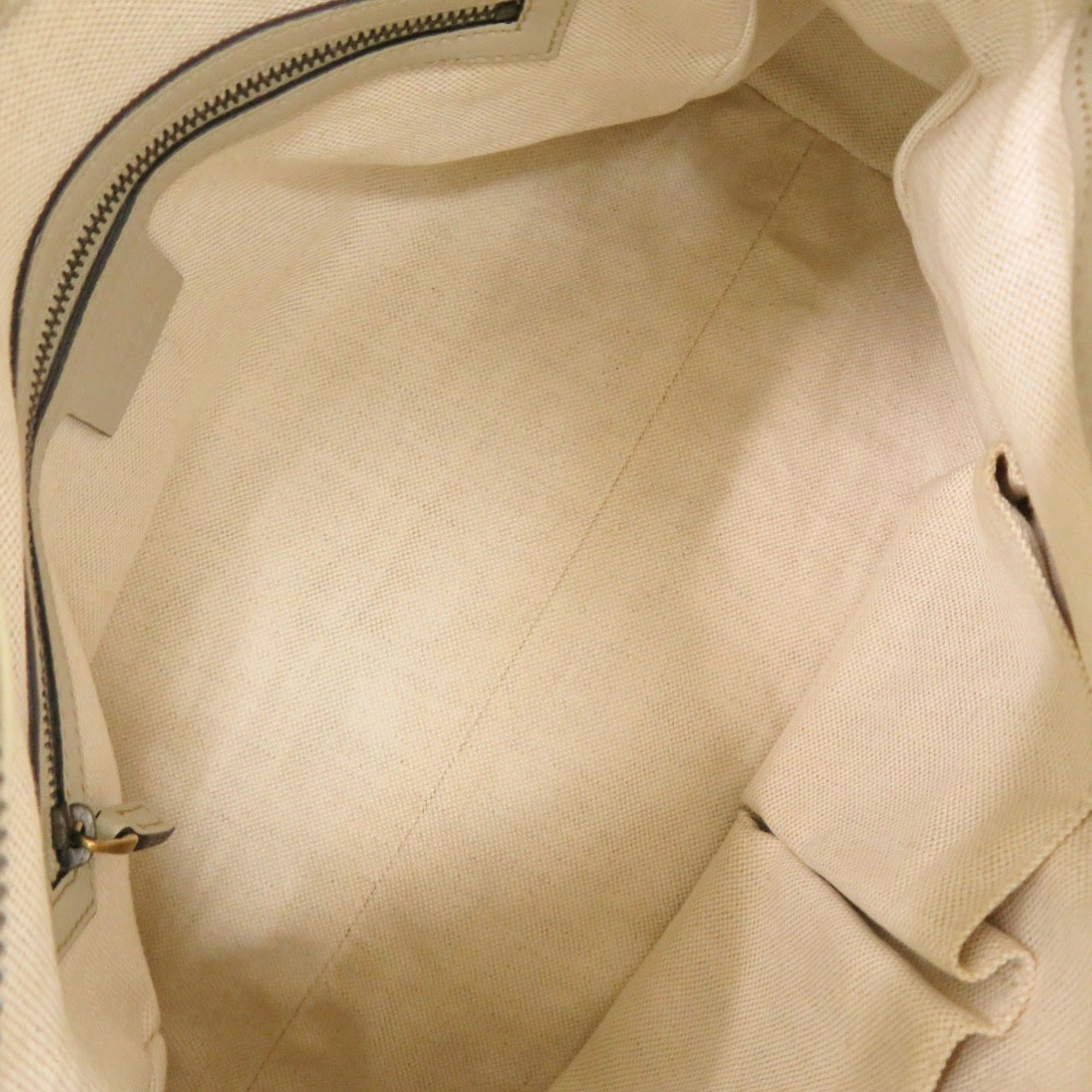 Gucci Ivory Leather Handbag (Pre-Owned)