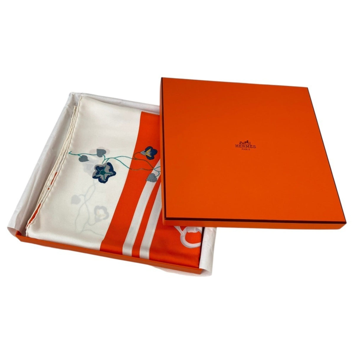 Hermes Orange White Silk (Pre-Owned)