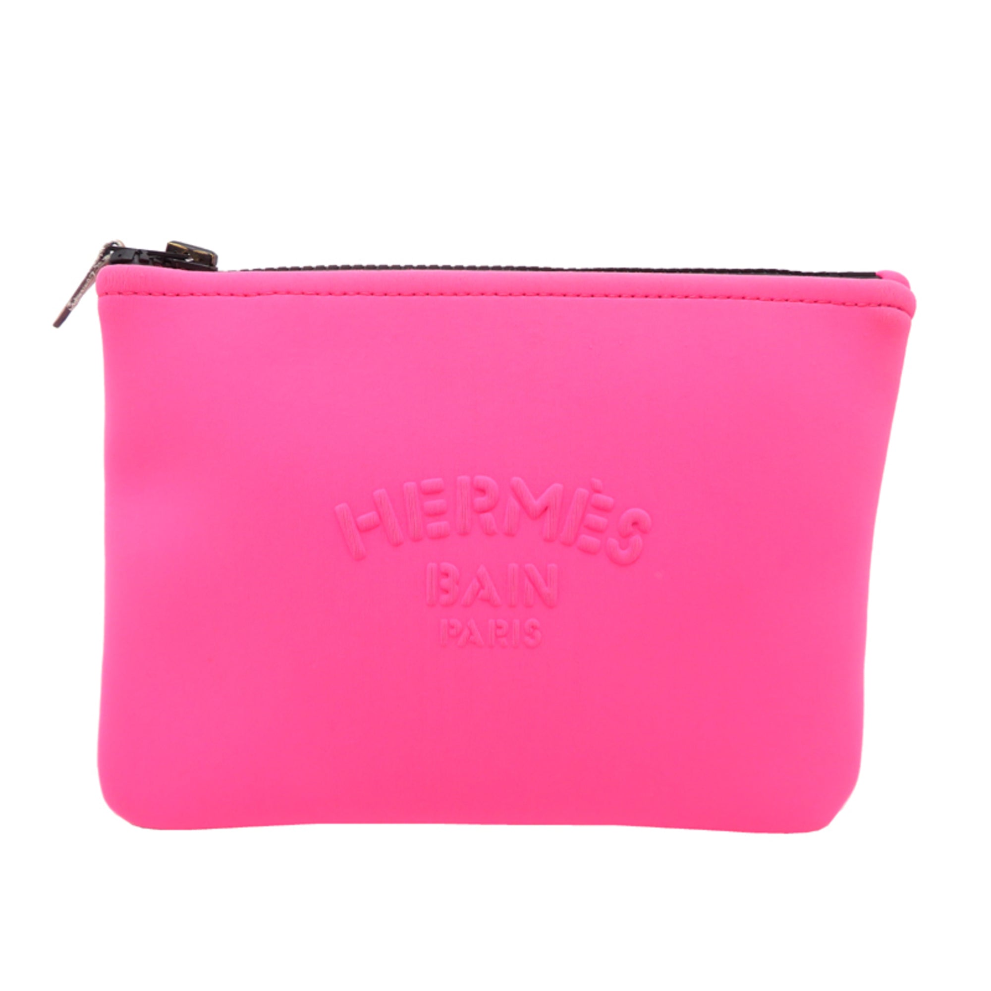 Hermes Pink Polyamide Pouch (Pre-Owned)