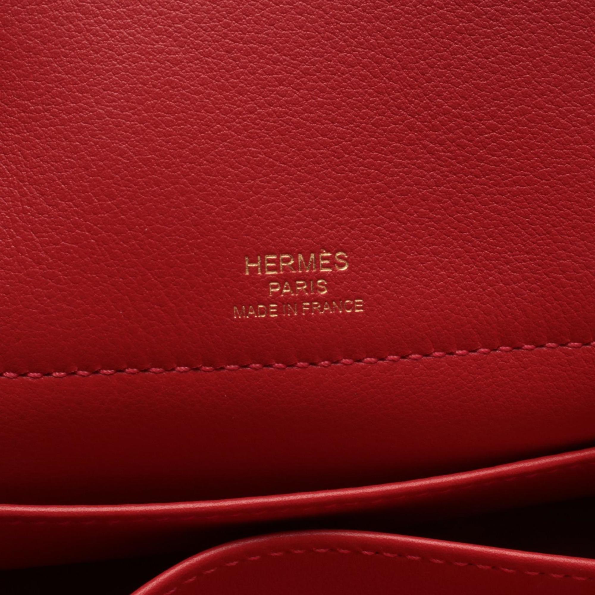 Hermes Red Color Swift Leather Handbag (Pre-Owned)