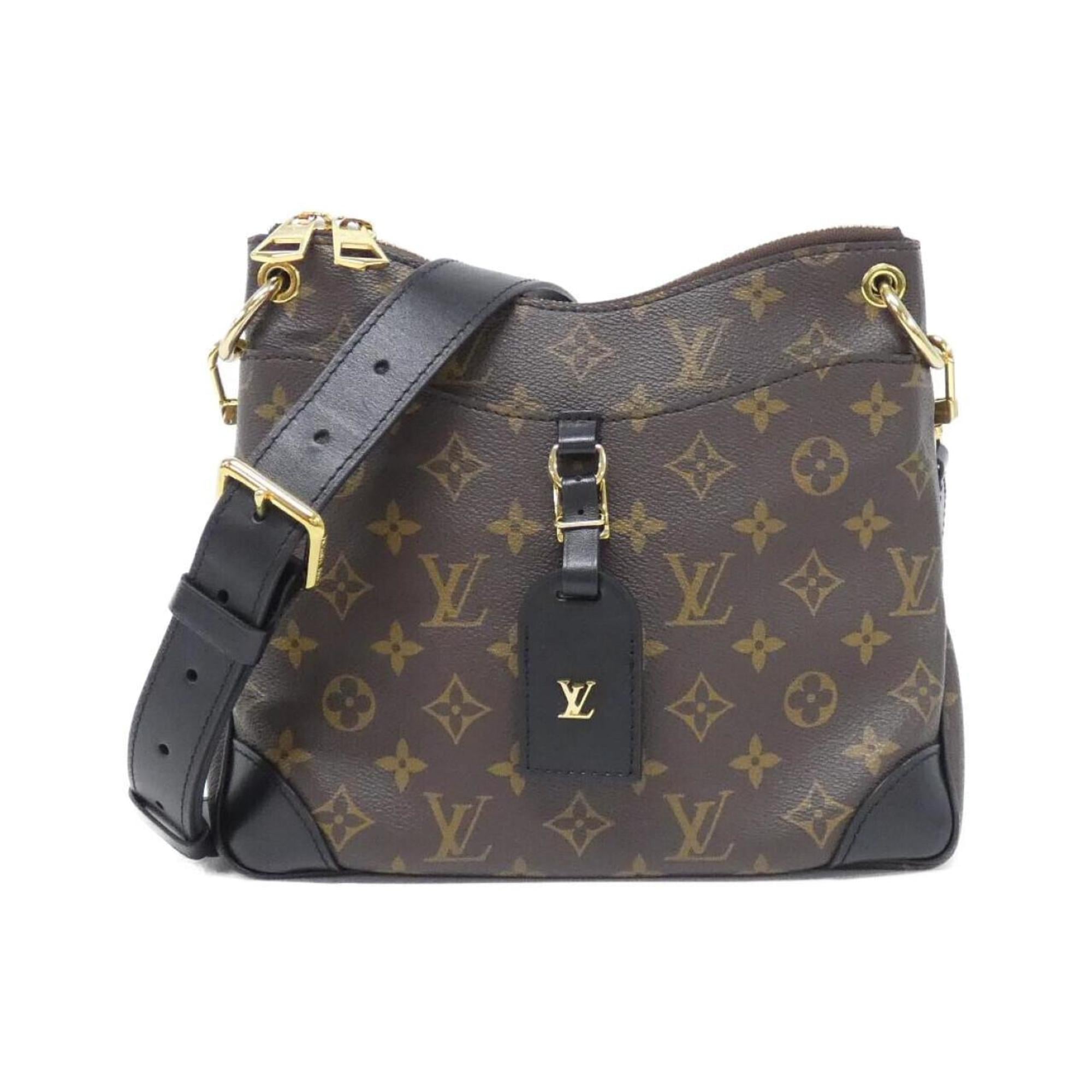 Louis Vuitton Black Marron Coated Canvas Shoulder Bag (Pre-Owned)