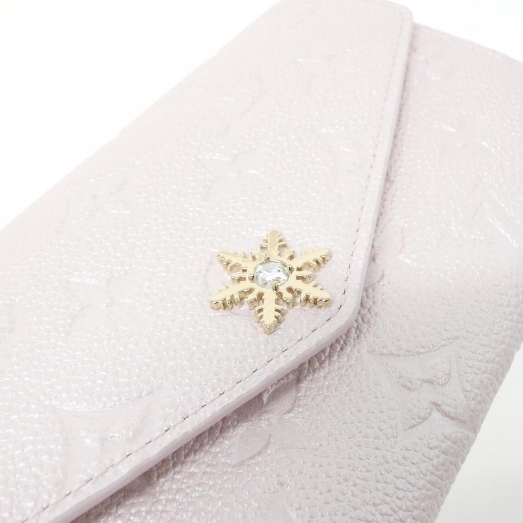 Louis Vuitton Pink Leather Long Wallet (Bi-Fold) (Pre-Owned)