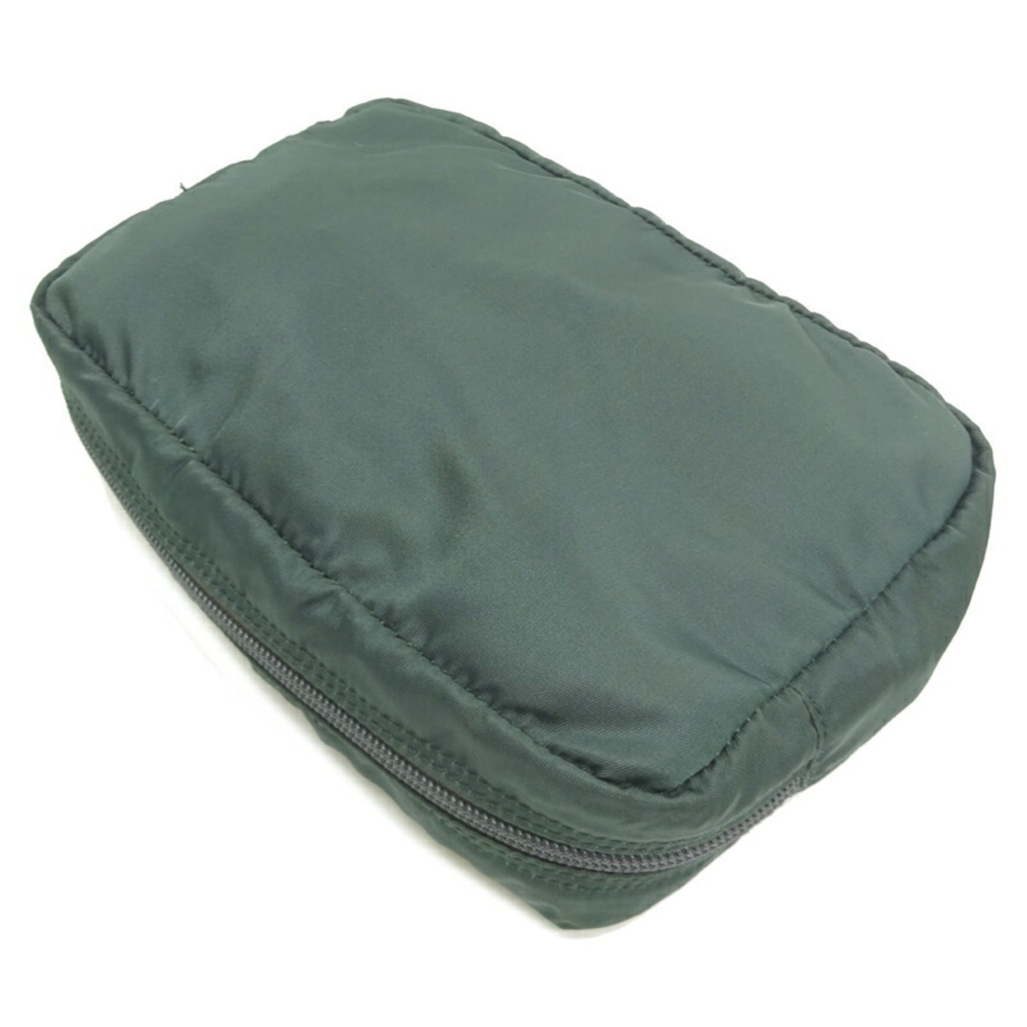 Prada Dark Green Nylon Pouch (Pre-Owned)
