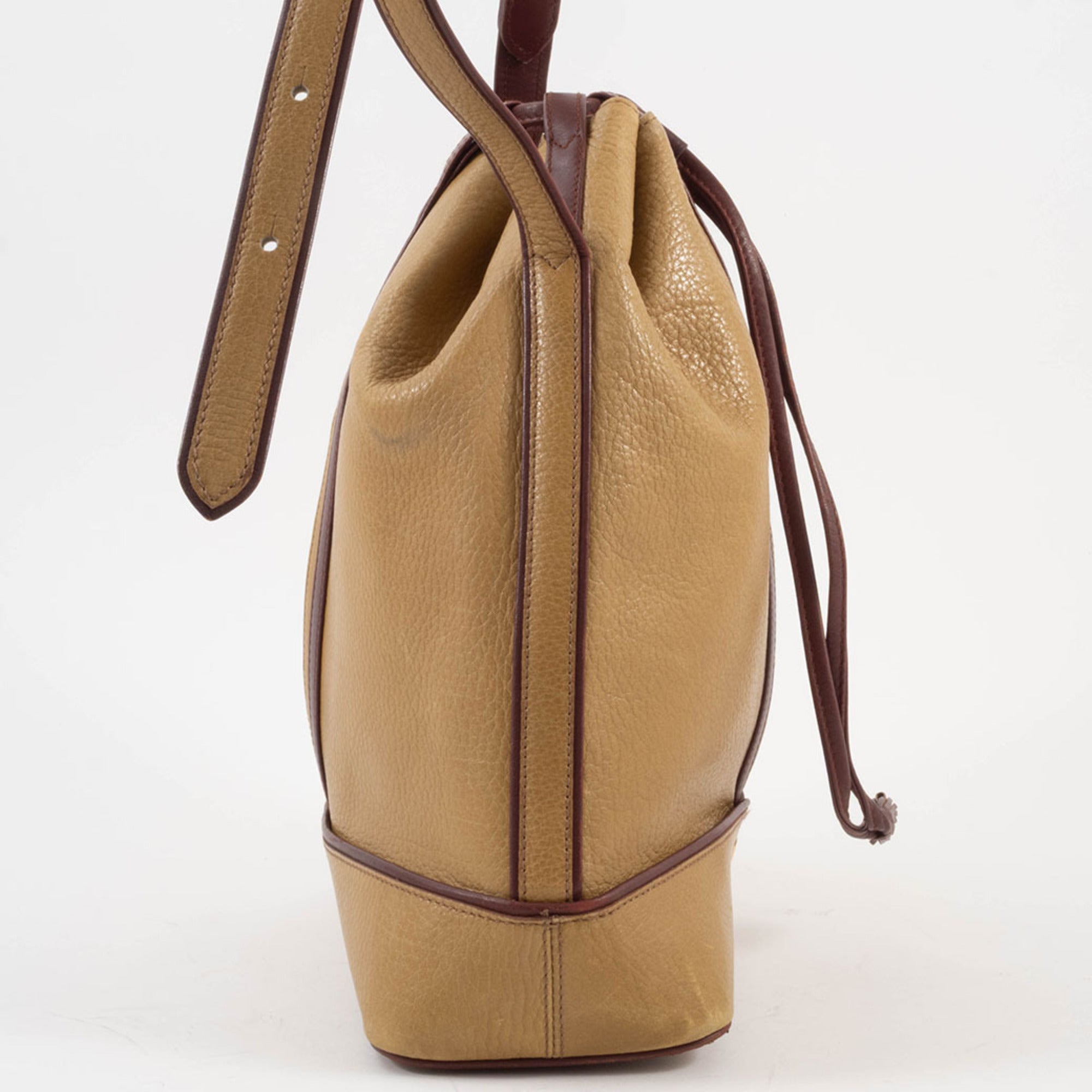 Cartier Must Bordeaux Mustard Leather Shoulder Bag (Pre-Owned)