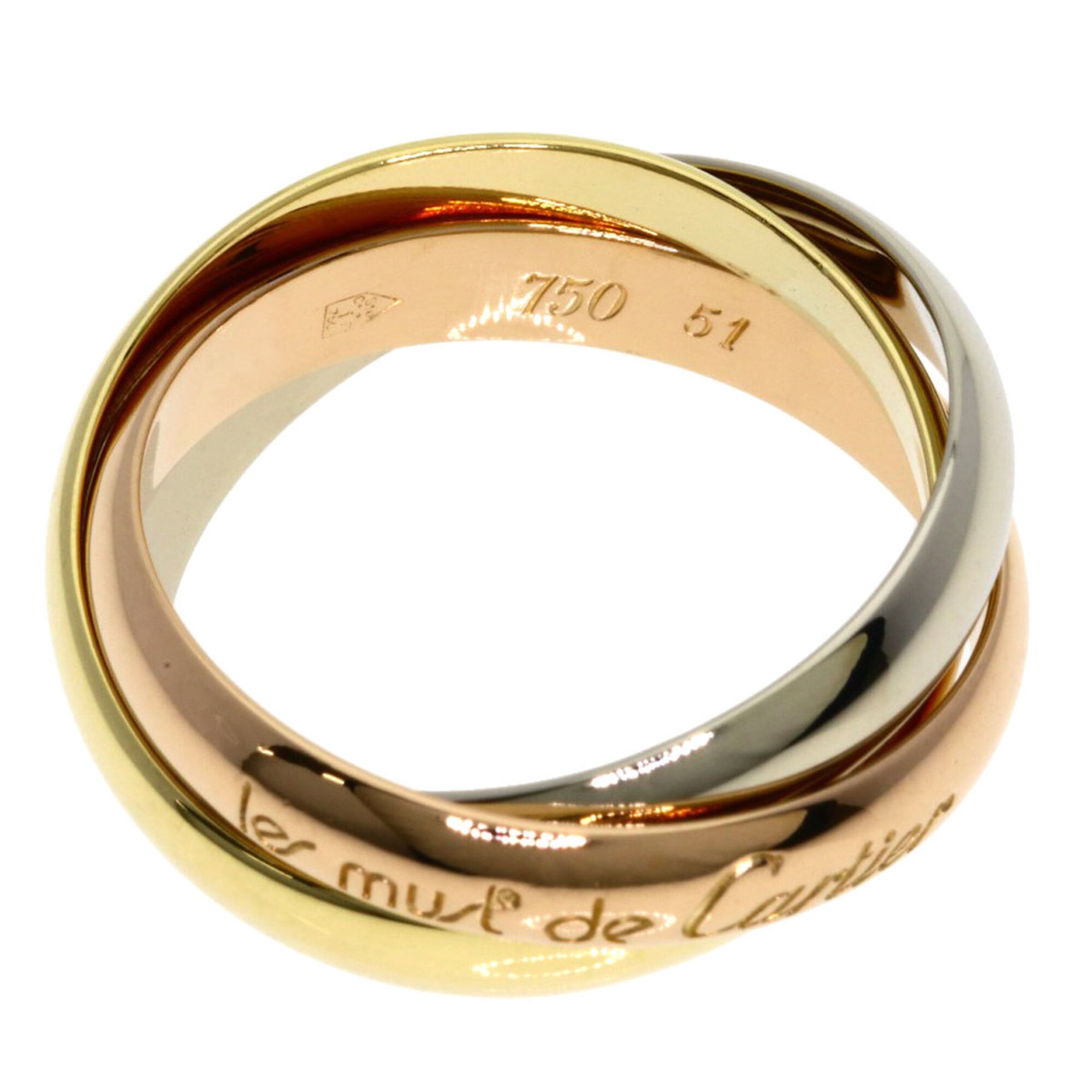 Cartier Yellow Gold (18K) Pink Gold (18K) White Gold (18K) Band Ring (Pre-Owned)