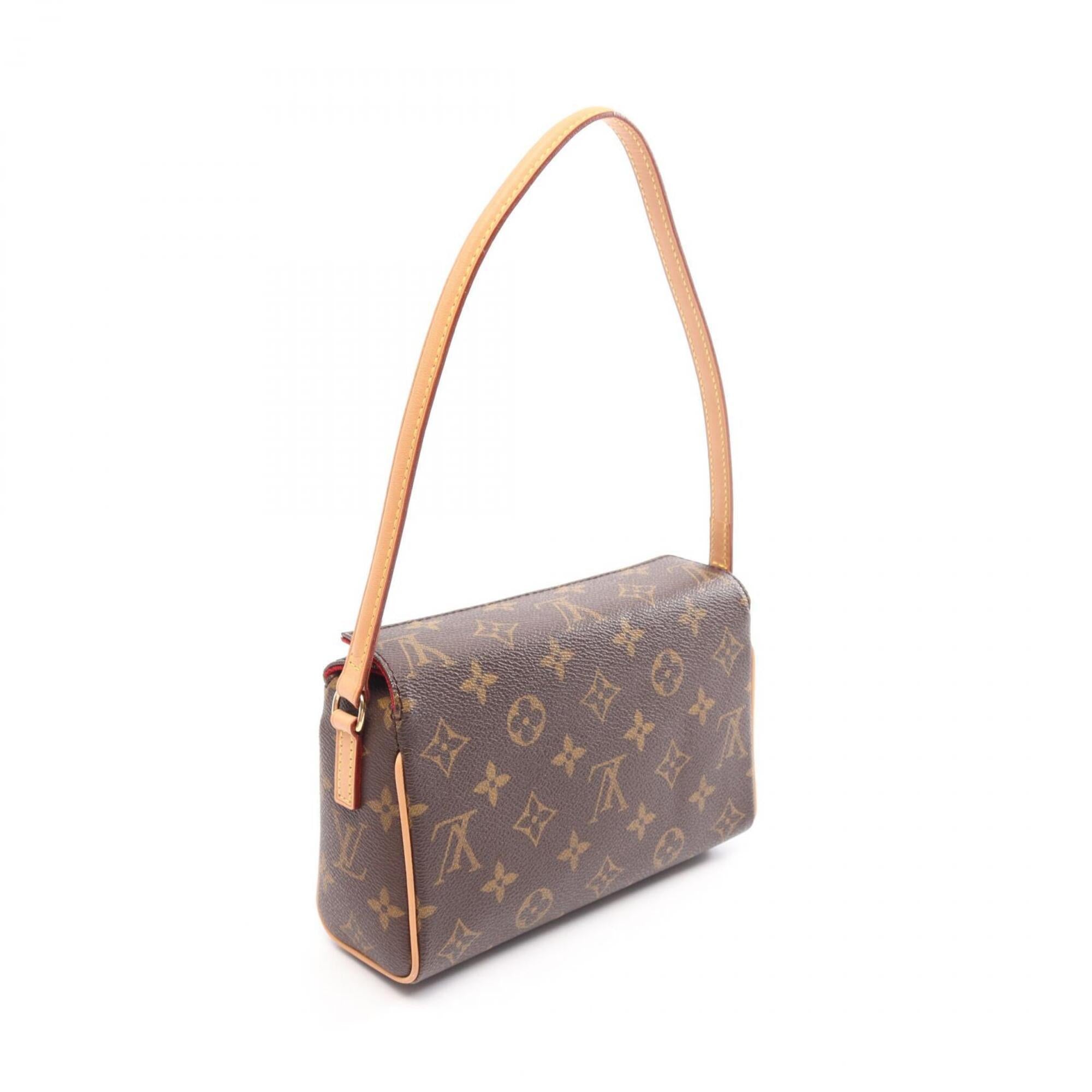 Louis Vuitton Brown Coated Canvas Pvc Monogram Leather Handbag (Pre-Owned)
