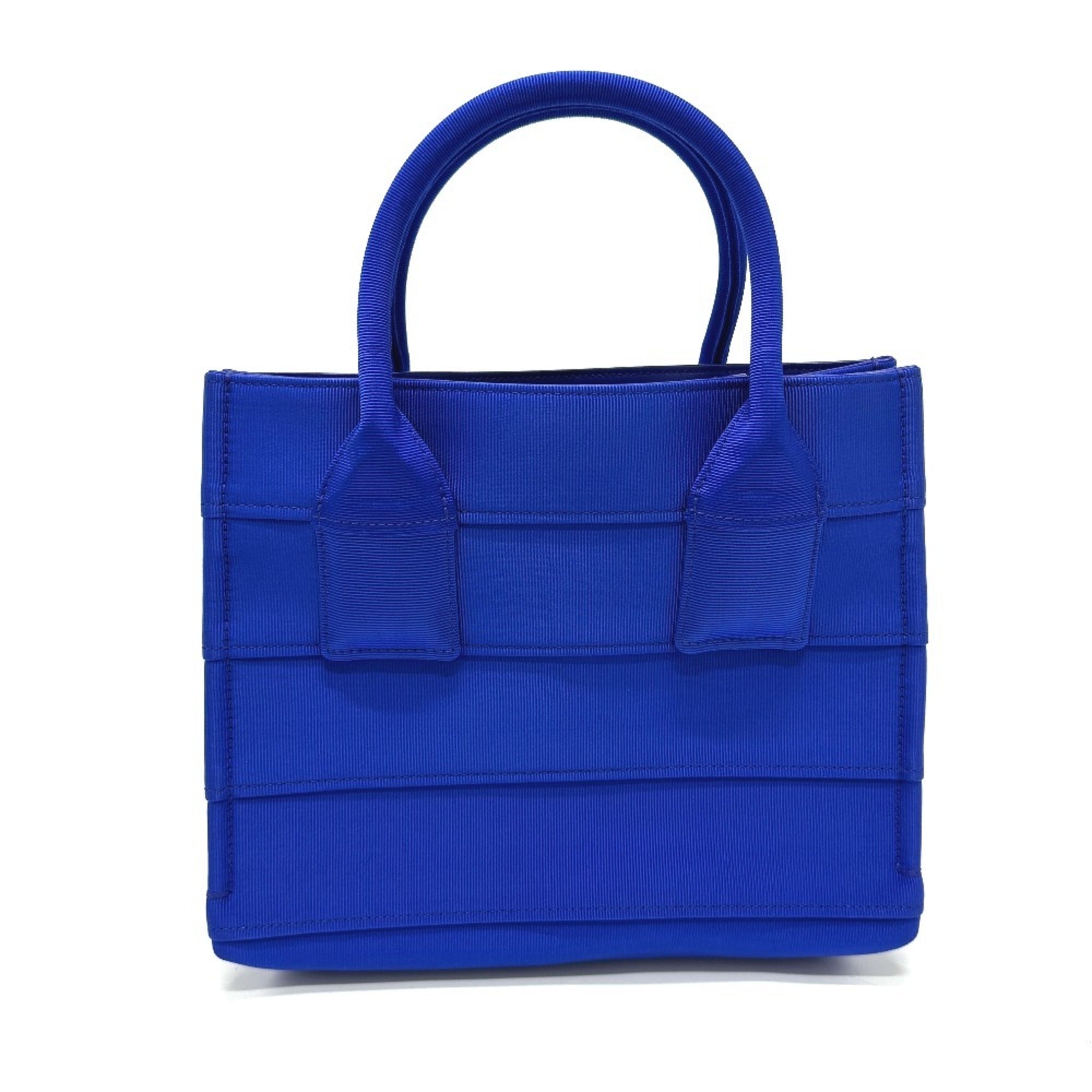 Salvatore Ferragamo Blue Canvas Handbag (Pre-Owned)