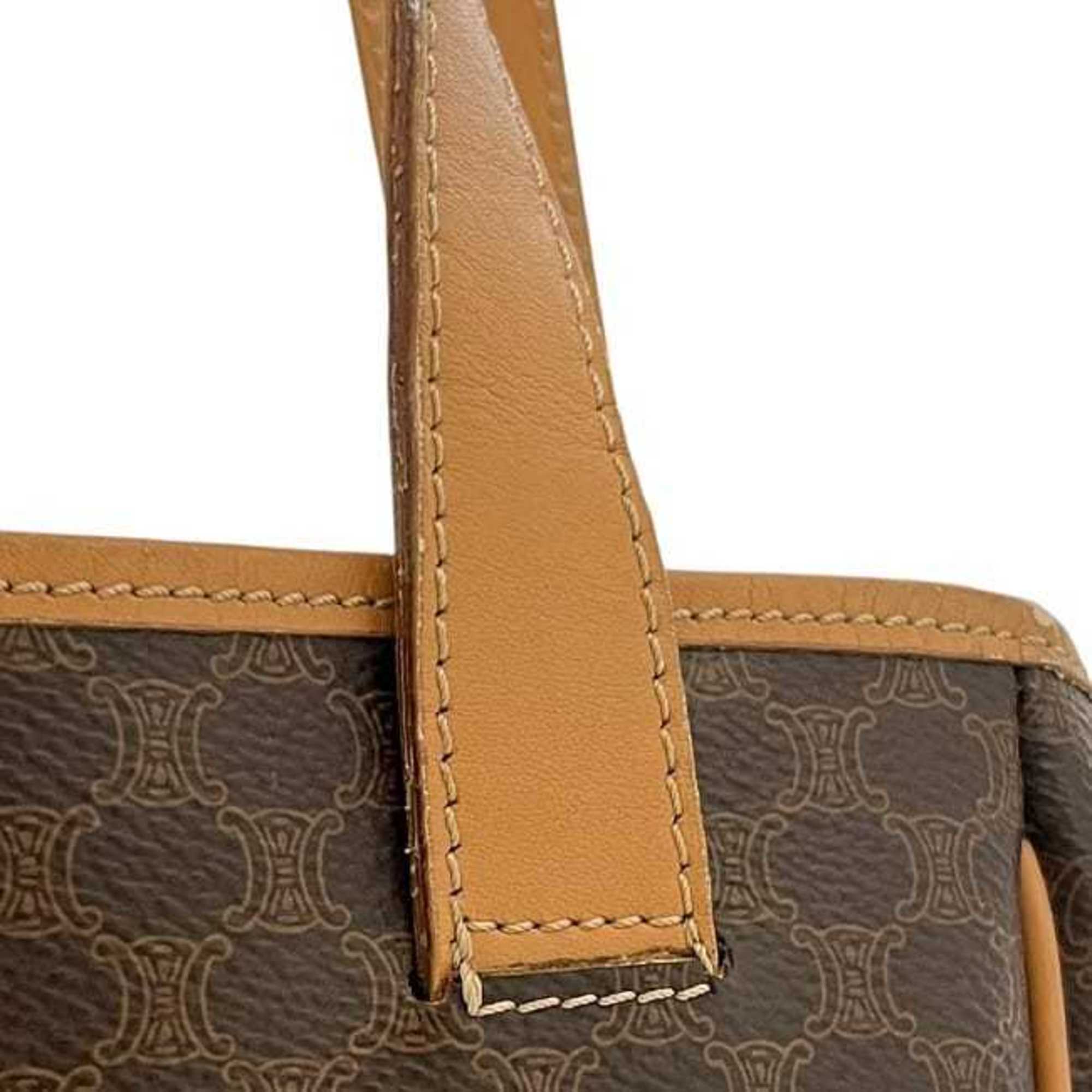 Celine Beige Brown Pvc Leather Tote Bag (Pre-Owned)