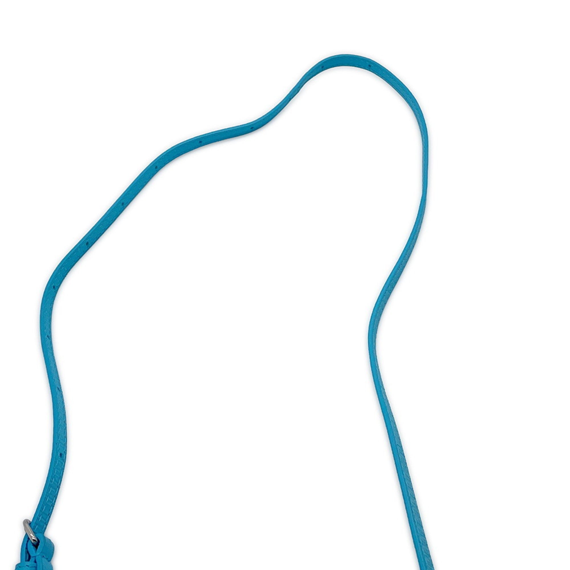 Balenciaga Light Blue Leather Handbag Shoulder Bag (Pre-Owned)