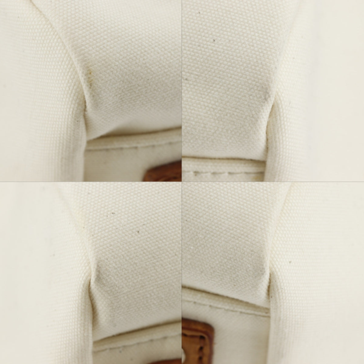 Gucci Off-White Canvas Boston Bag (Pre-Owned)