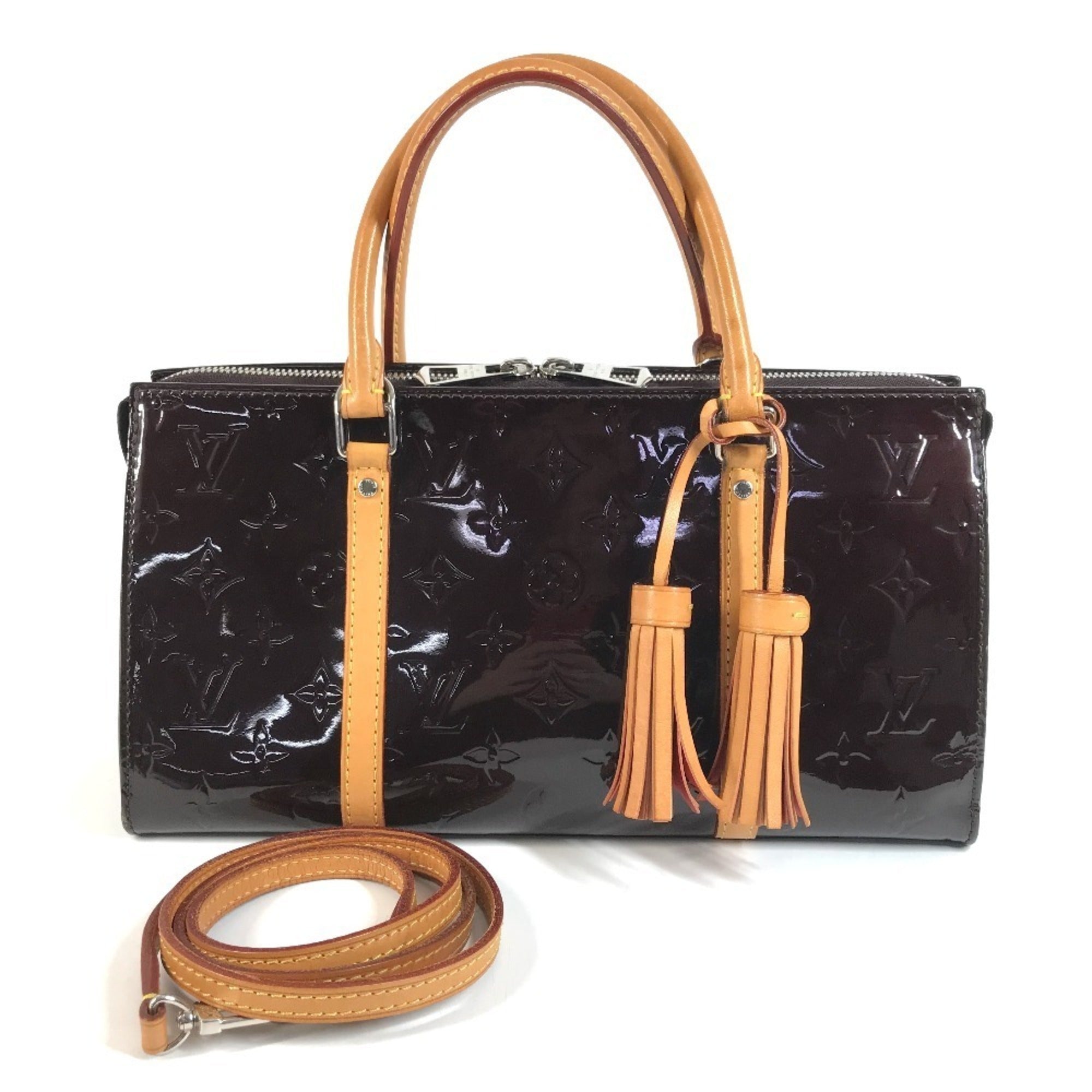 Louis Vuitton Amarante Purple Monogram Vernis Handbag Shoulder Bag Tote Bag (Pre-Owned)