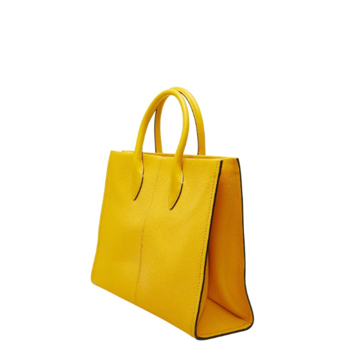 Michael Kors Yellow Leather Handbag Shoulder Bag Tote Bag (Pre-Owned)