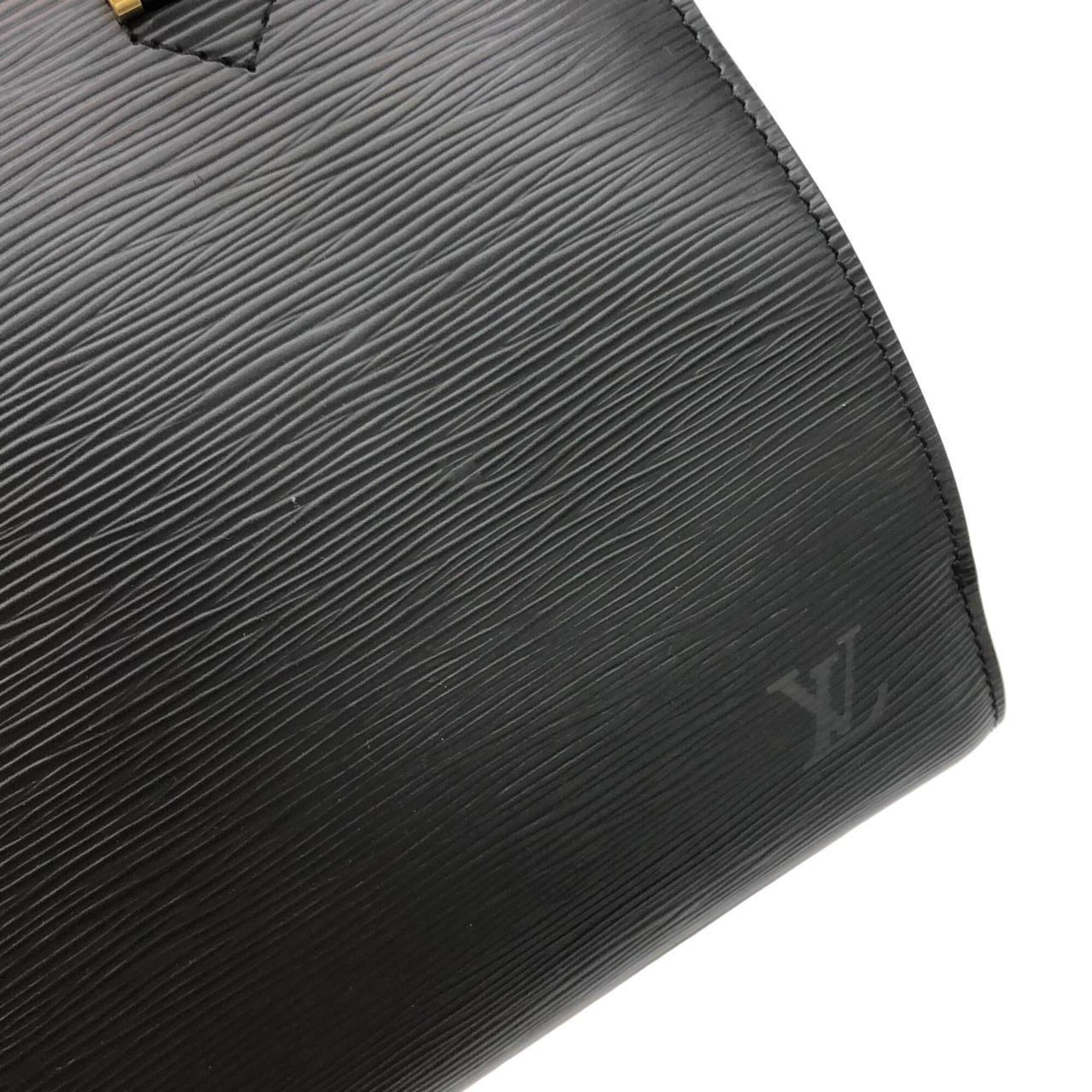 Louis Vuitton Black Leather Handbag (Pre-Owned)