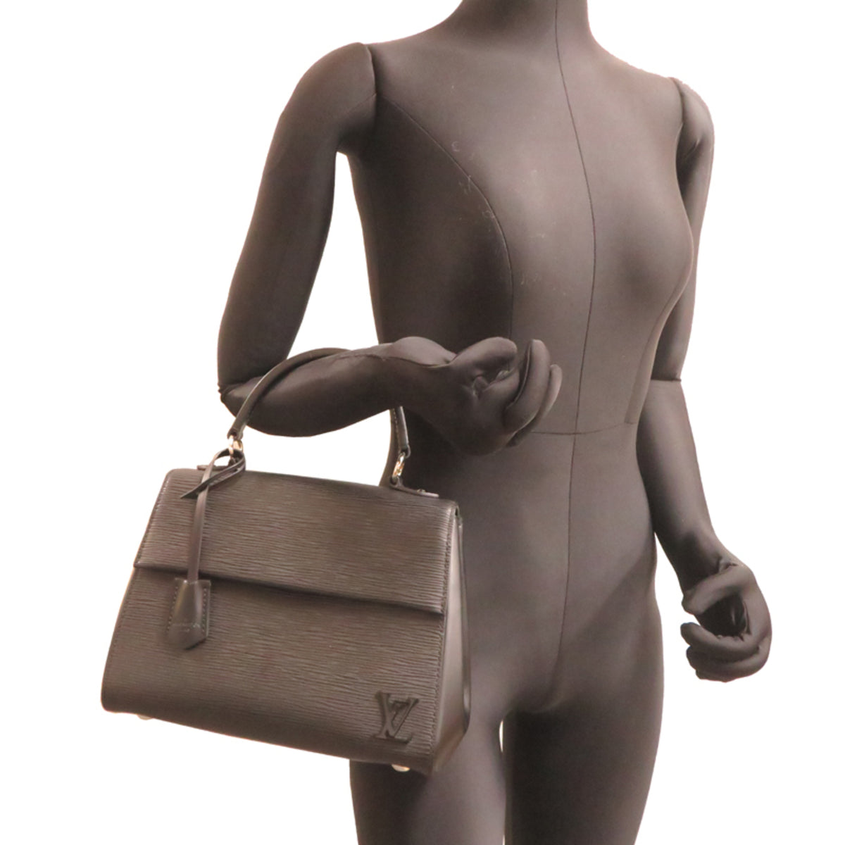 Louis Vuitton Black Noir Epi Leather Handbag (Pre-Owned)