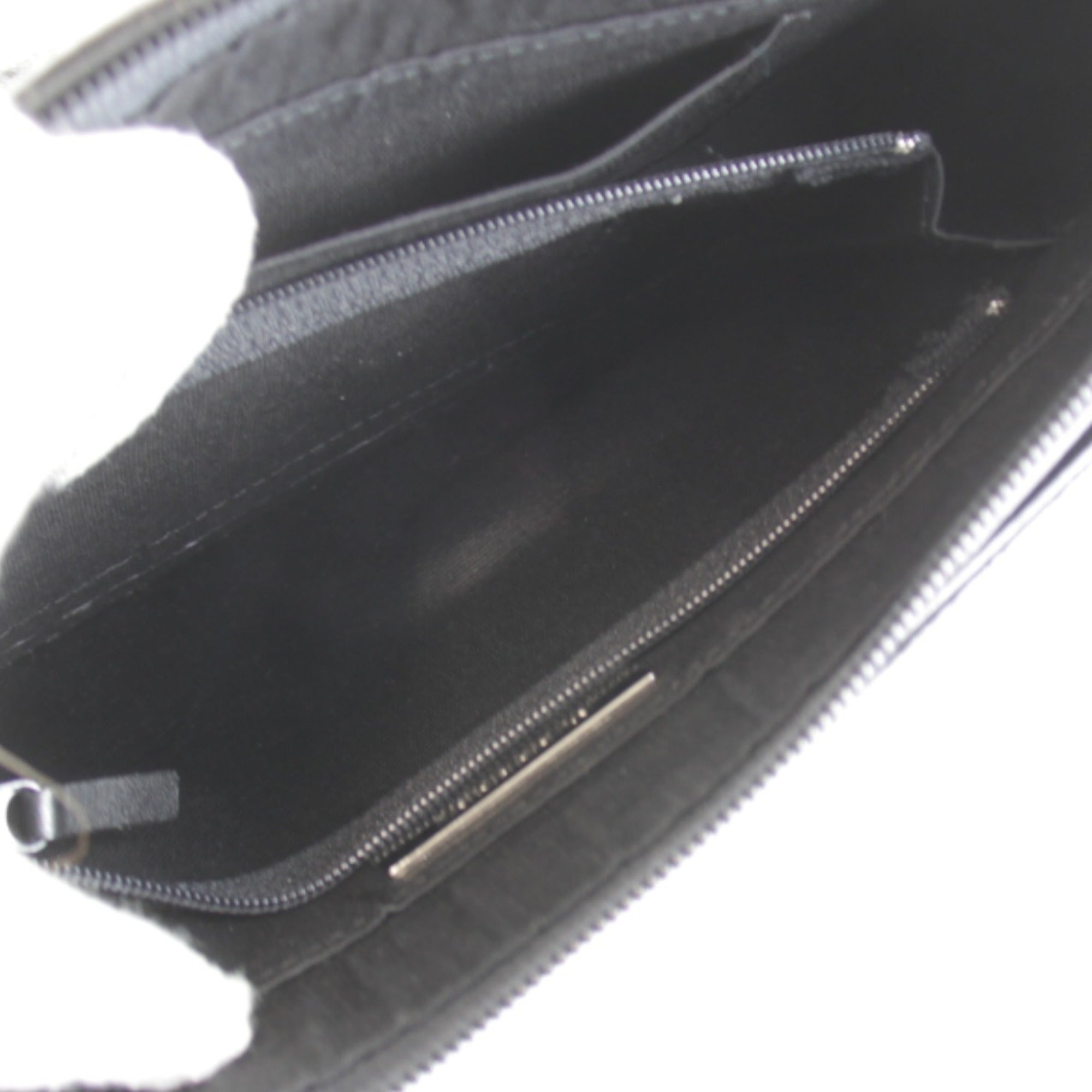 Burberry Black Gray Leather Suede Shoulder Bag (Pre-Owned)