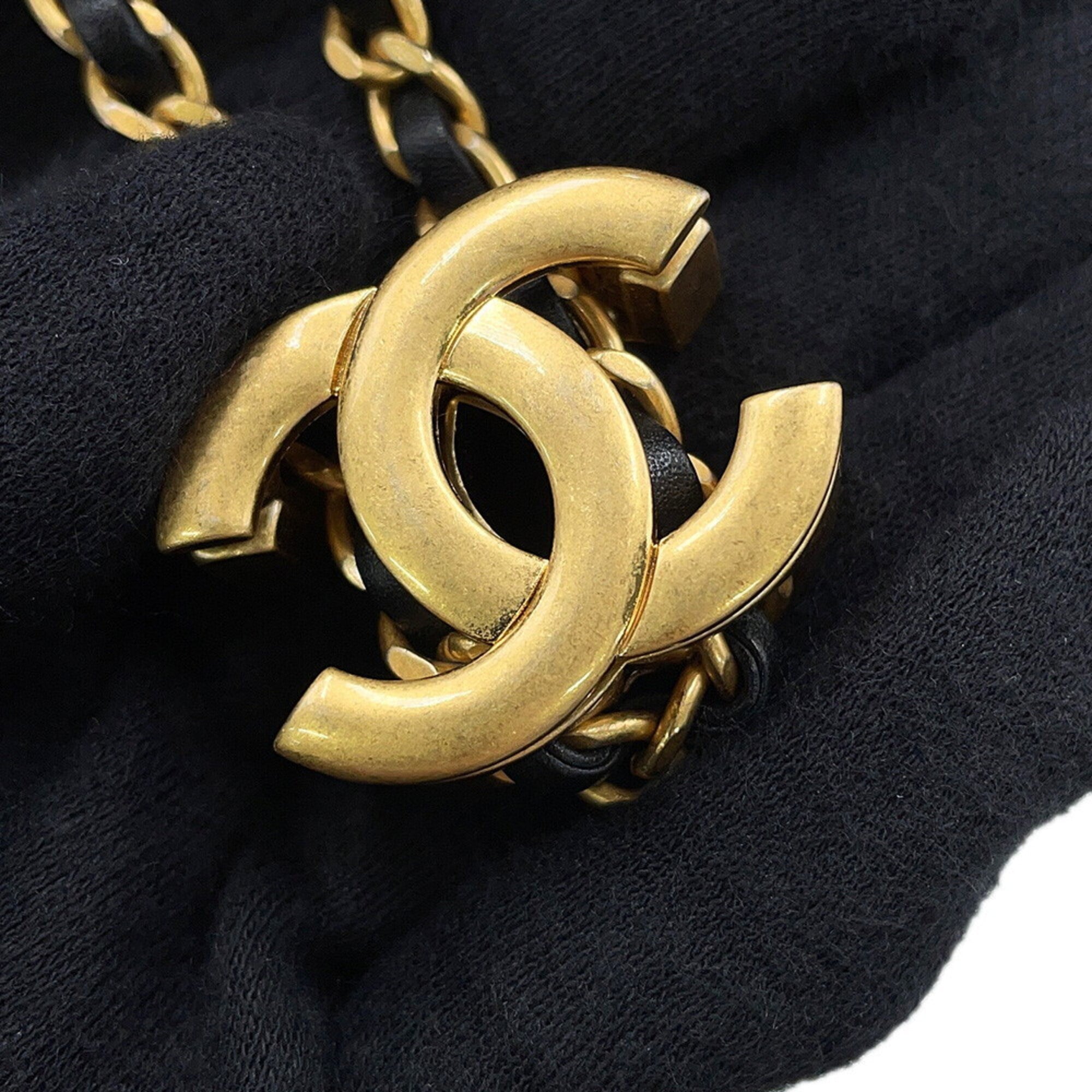 Chanel Matelasse Black Grained Calfskin Backpack (Pre-Owned)