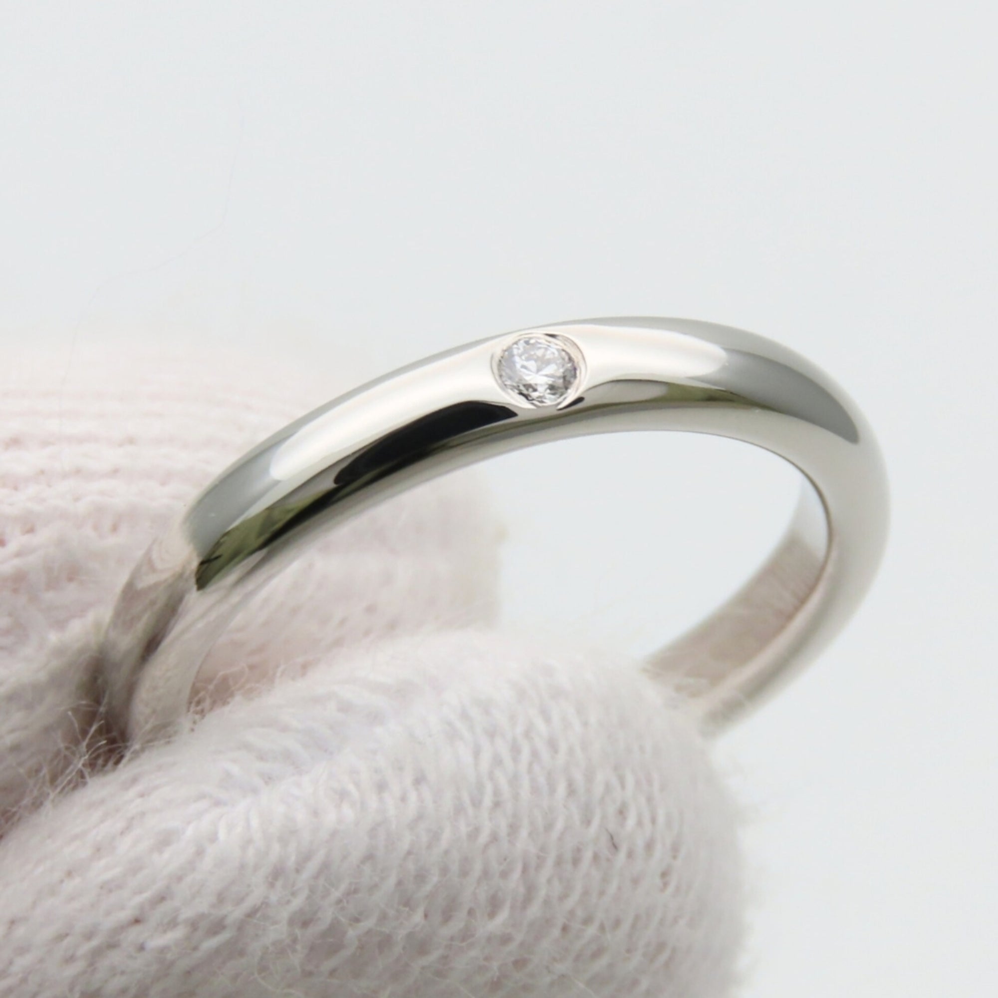 Tiffany Platinum Platinum 950 Band Ring (Pre-Owned)