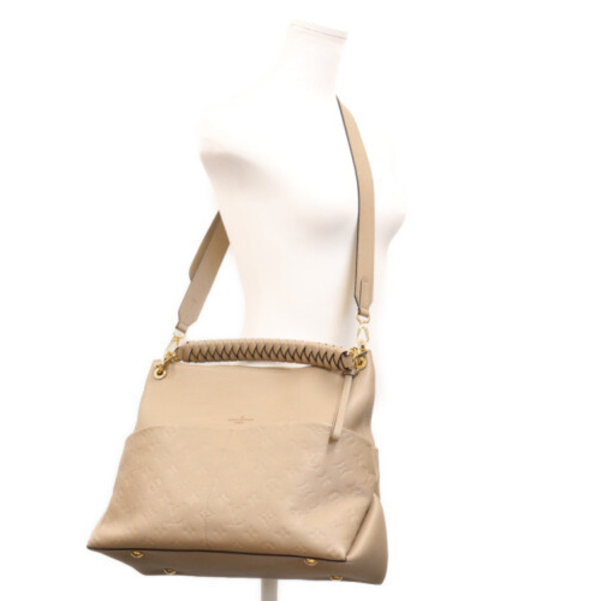 Louis Vuitton Beige Monogram Empreinte Shoulder Bag (Pre-Owned)