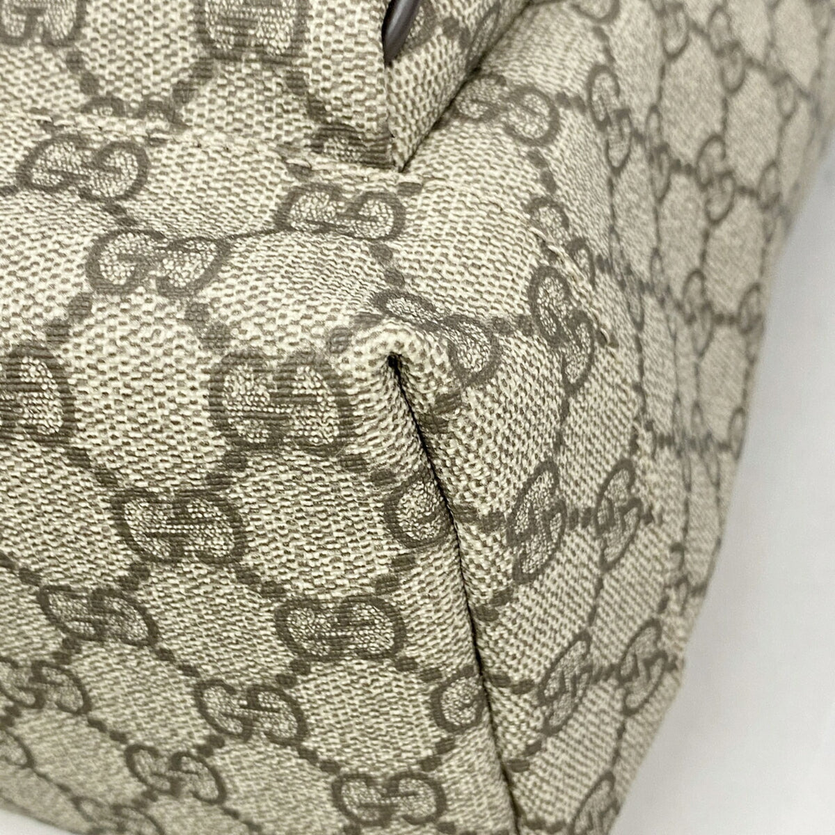 Gucci Beige Brown Pvc Backpack (Pre-Owned)