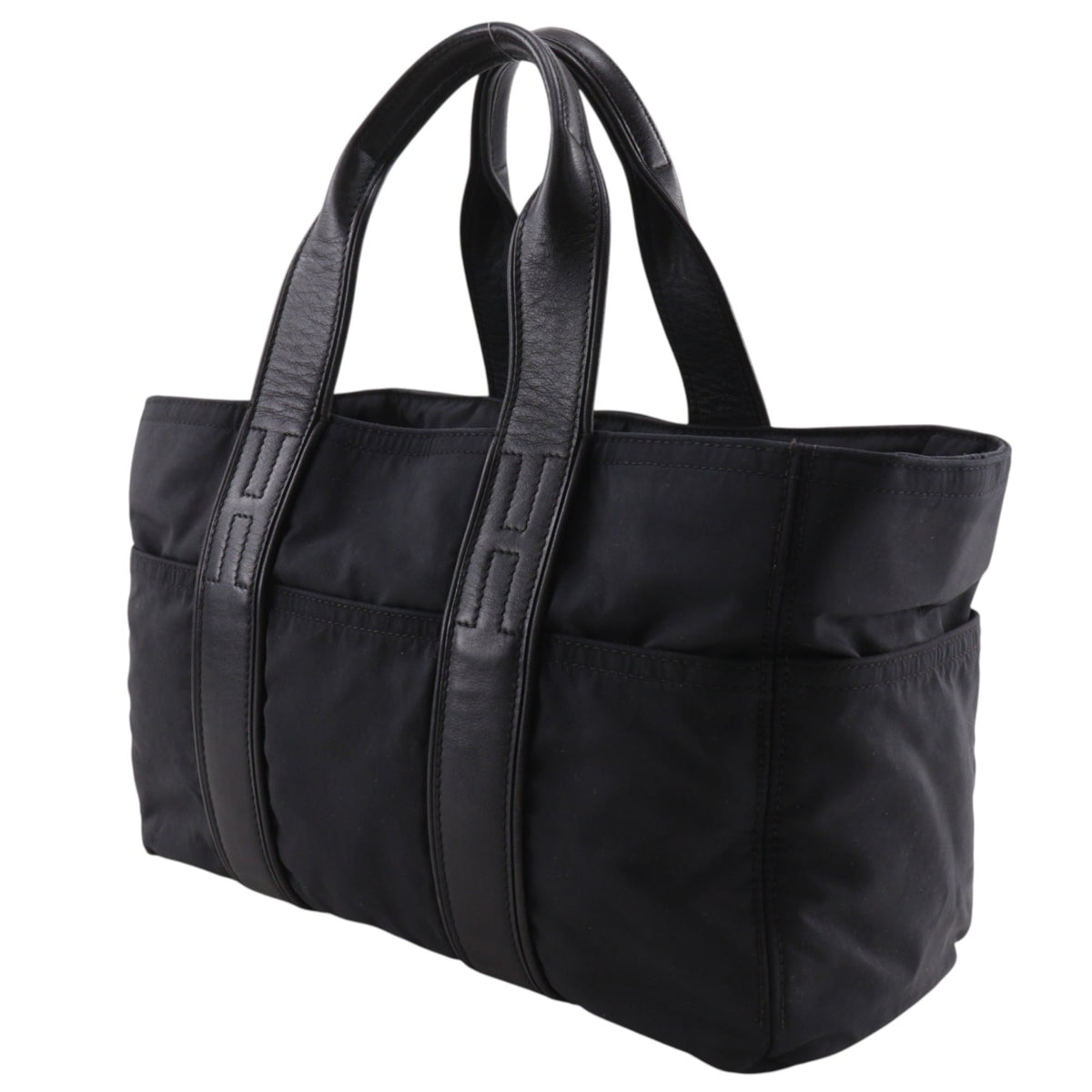 Hermes Acapulco Black Nylon Handbag (Pre-Owned)